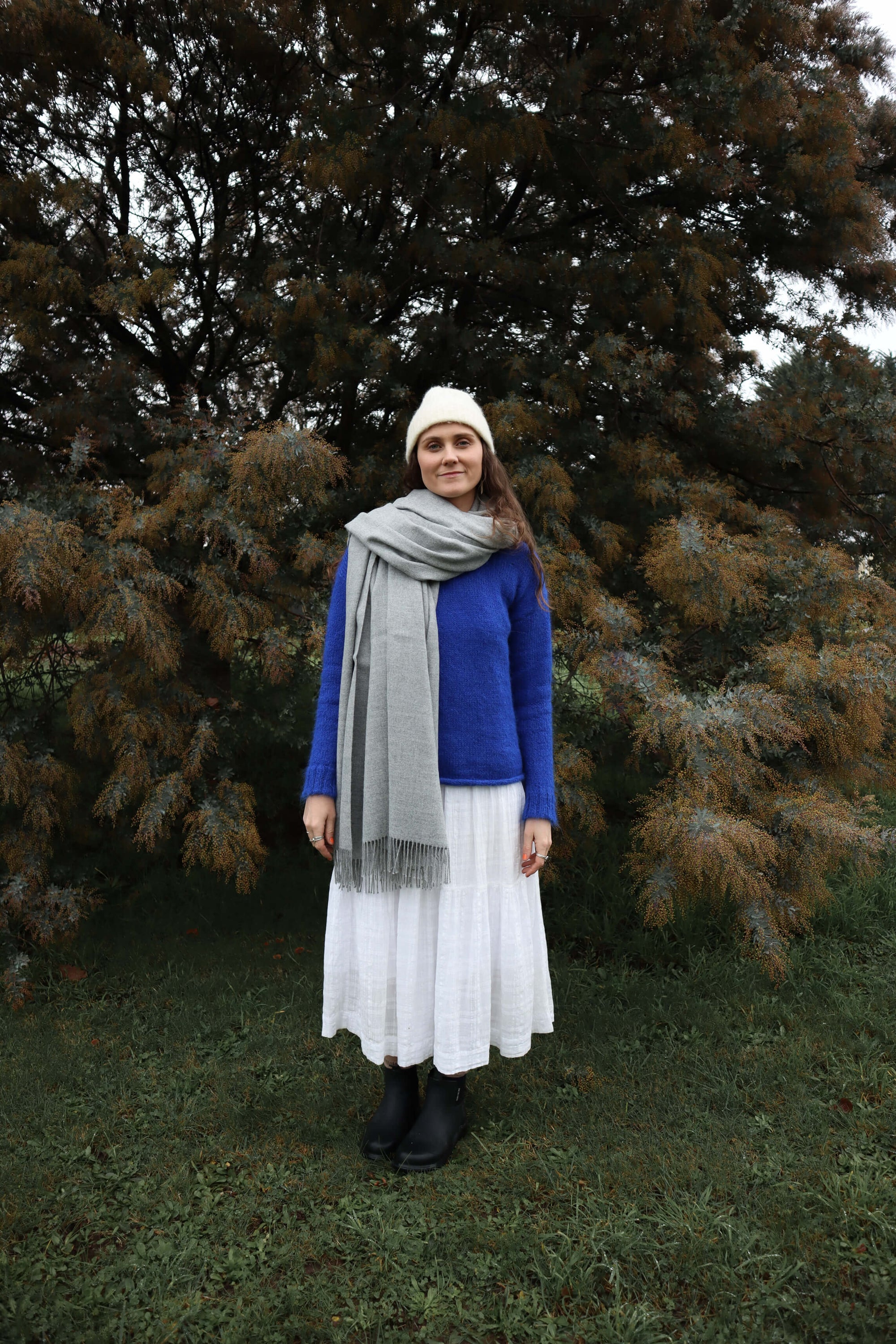 light grey large alpaca scarf australia