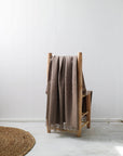 natural coloured baby alpaca throw