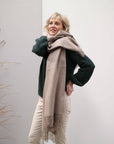 natural coloured giant scarf