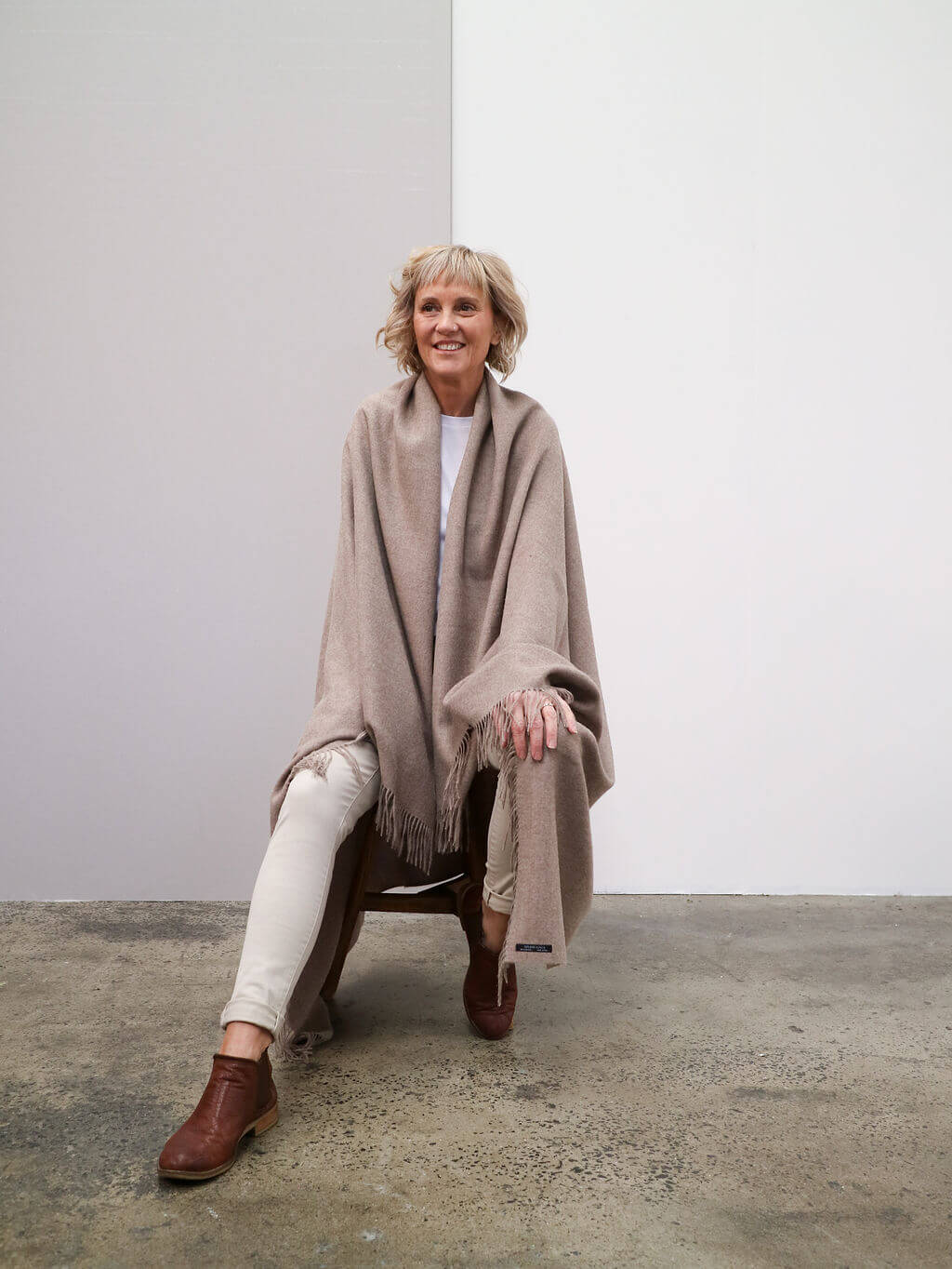 natural coloured travel wrap