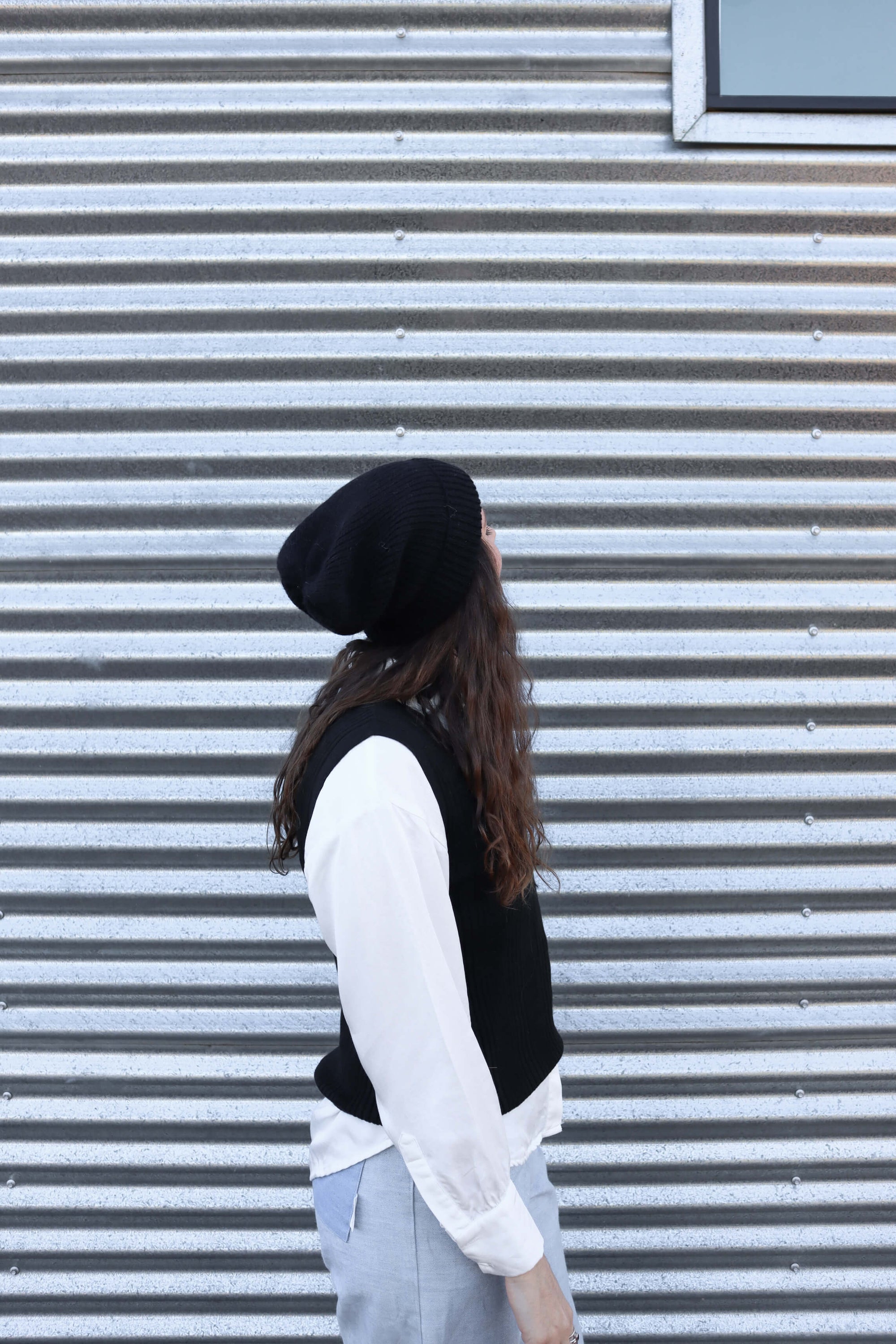 natural fibre alpaca beanie unisex