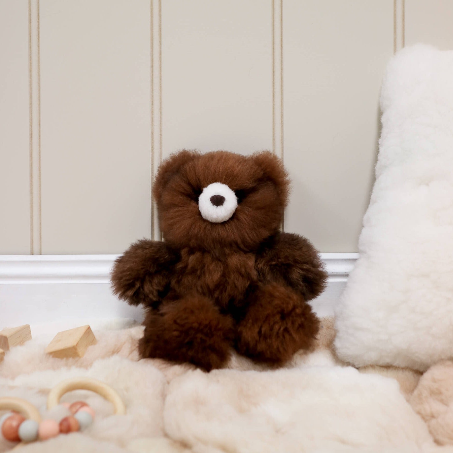 natural fibre kids teddy bears australia#colour_brown