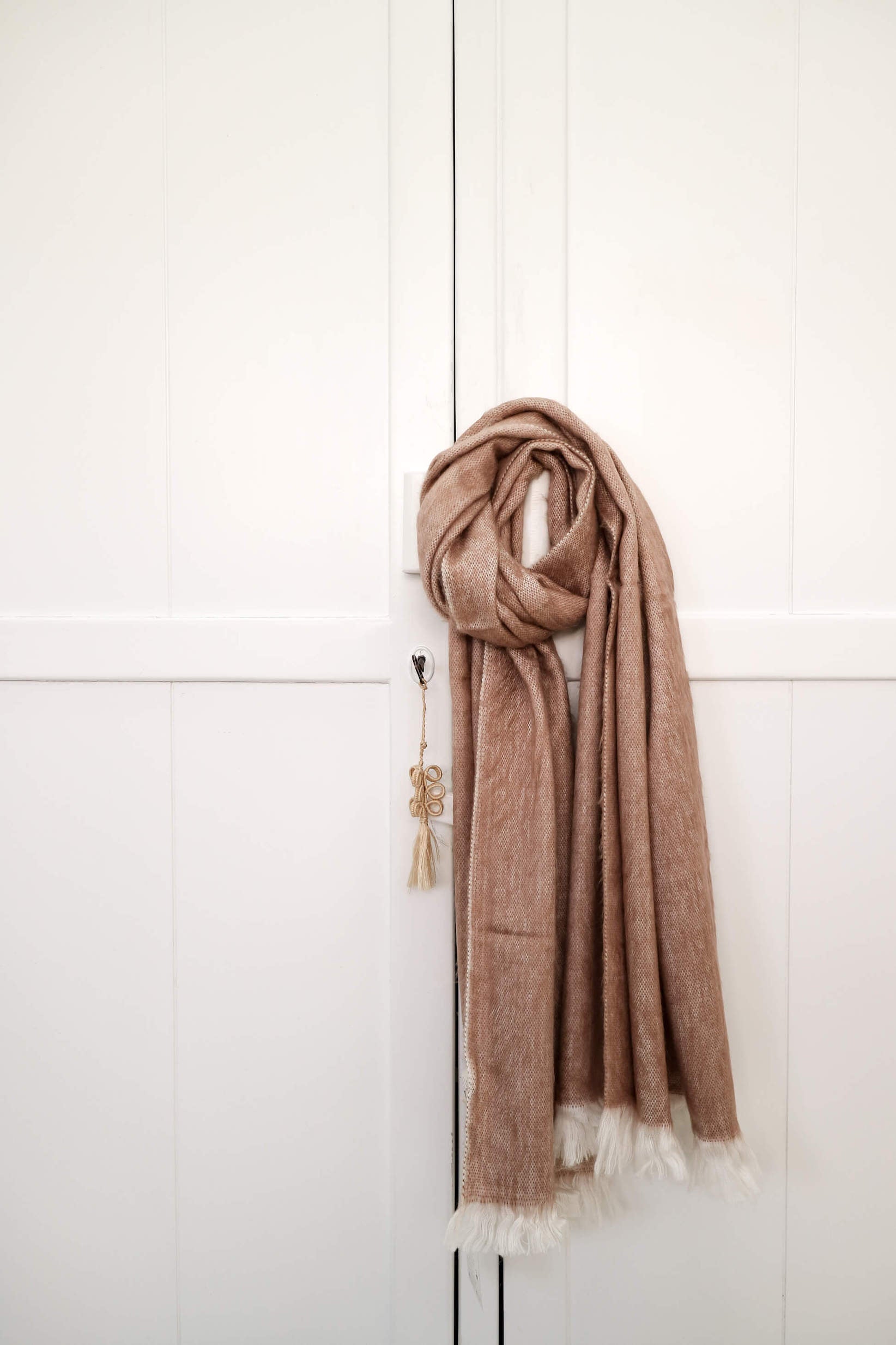 natural fibre dusty pink scarf australia