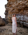 neutral knit dress