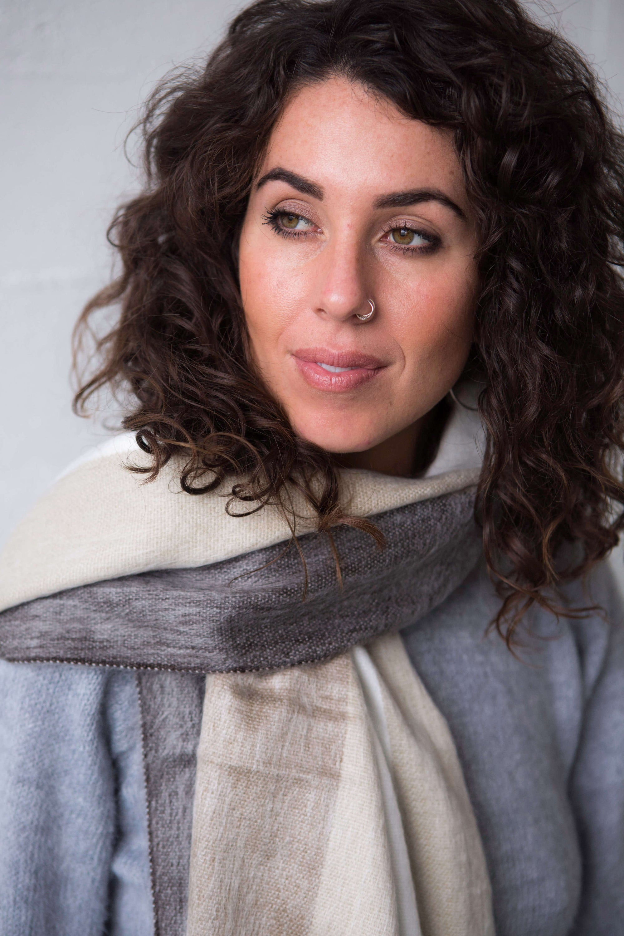 natural colour stripe alpaca scarves melbourne