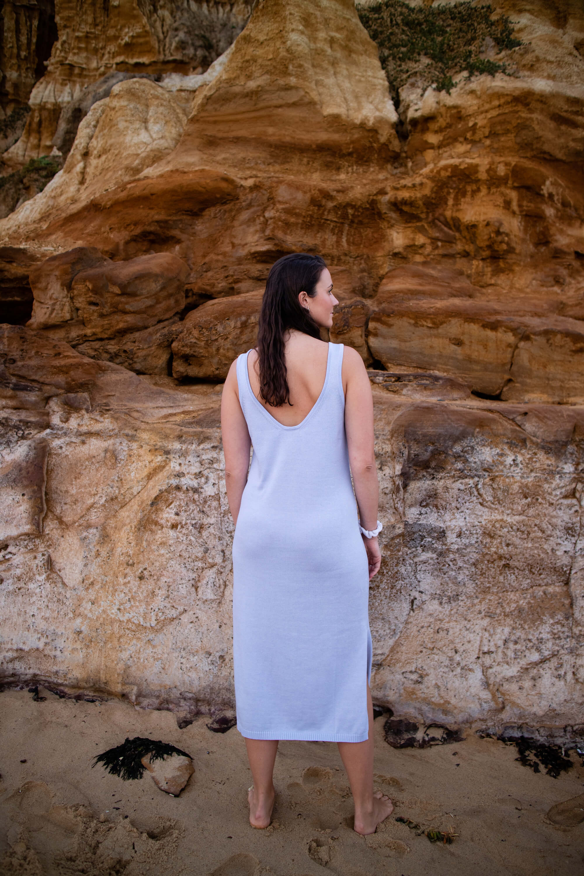 sustainable knit dresses for women