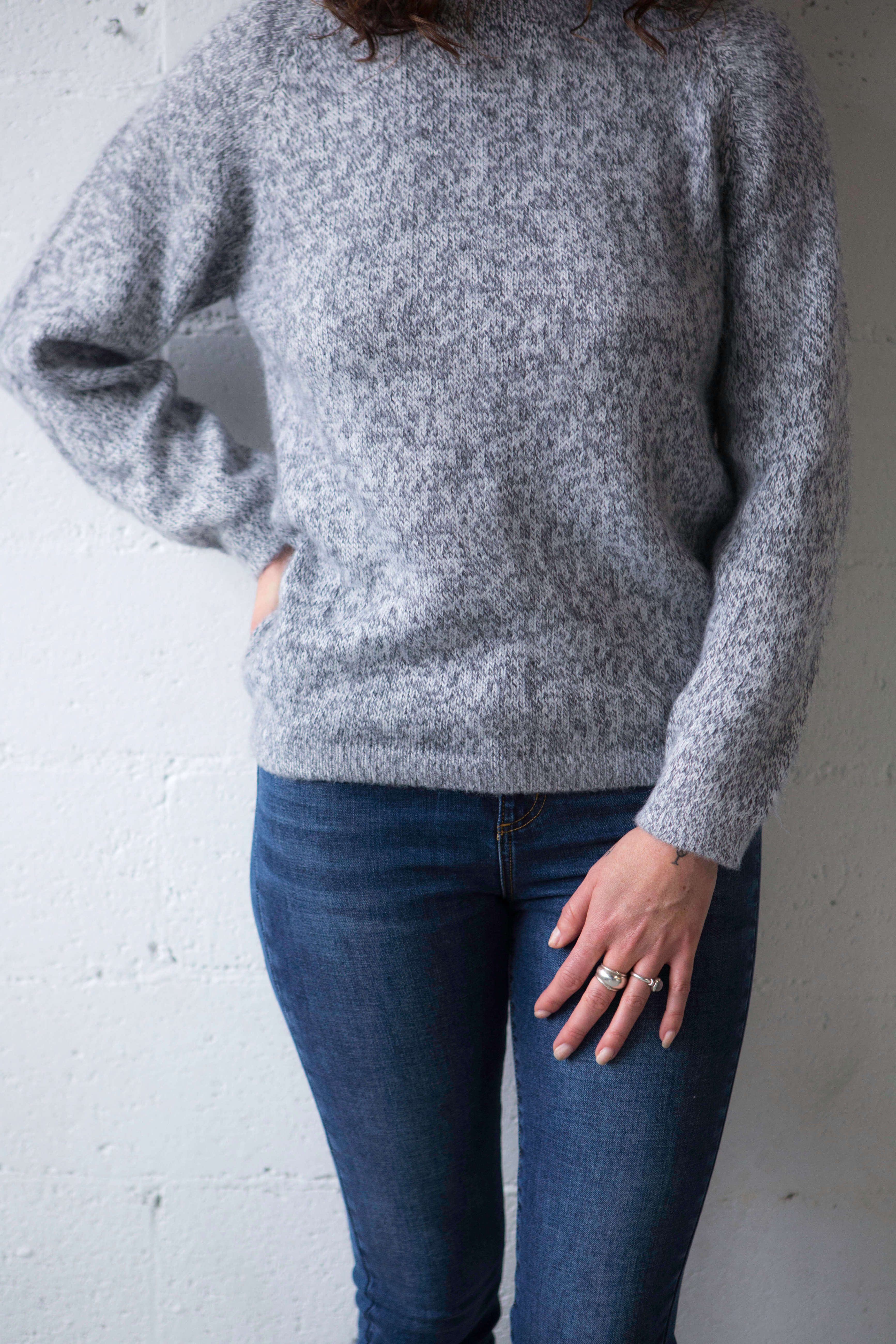 womens grey alpaca sweater#colour_grey-marle
