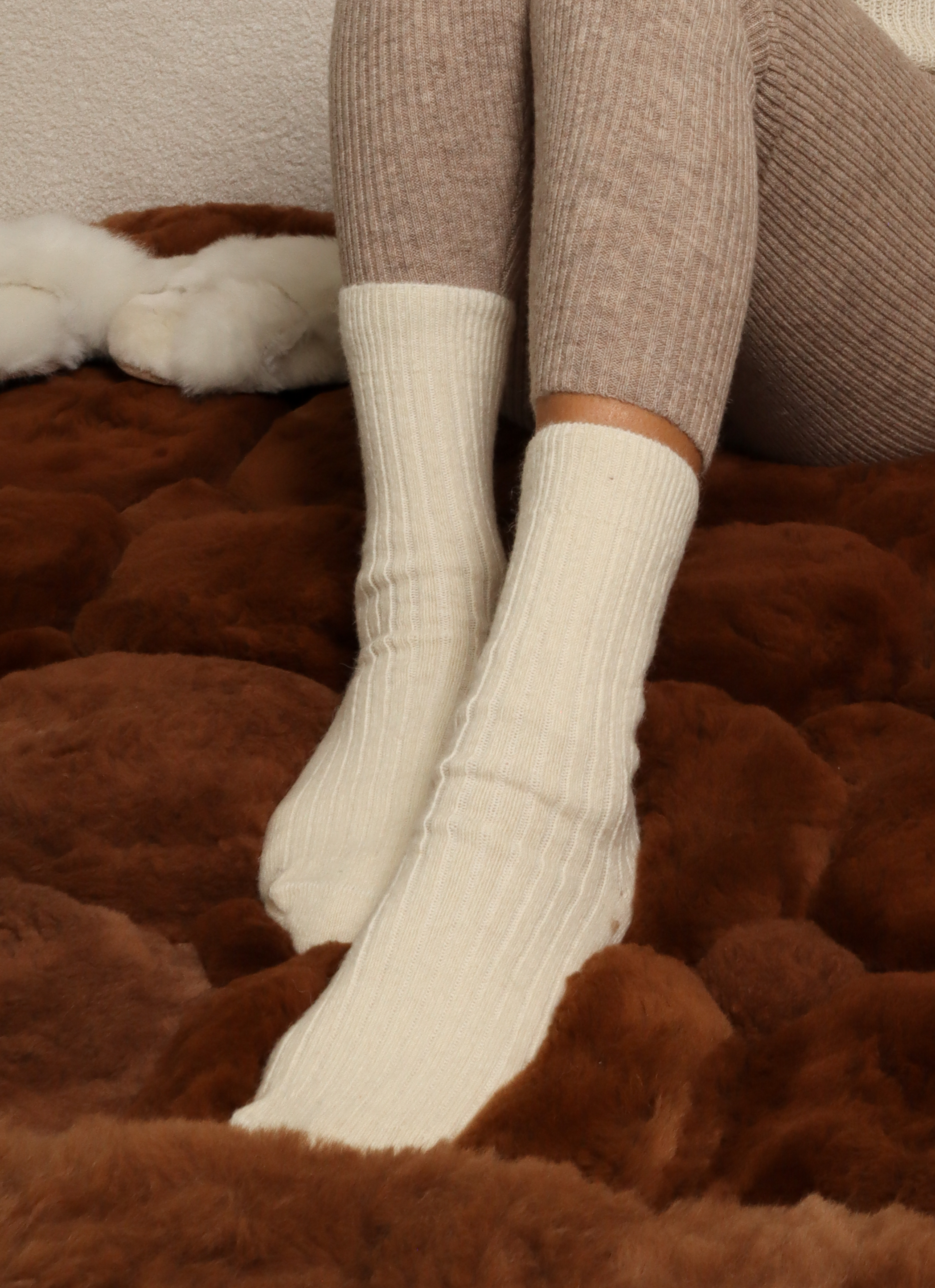 White Alpaca Socks#colour_natural