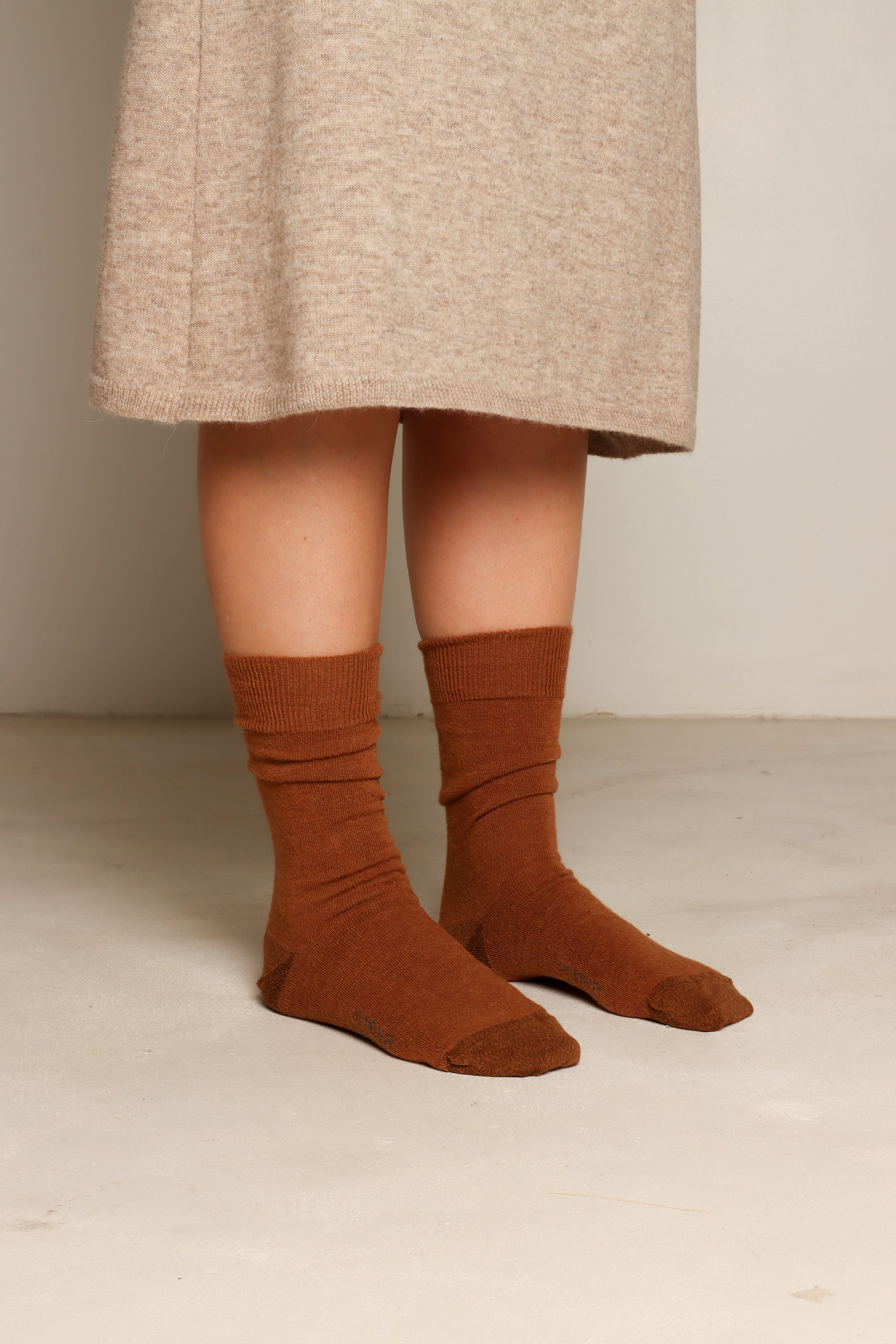 Best alpaca socks Melbourne#colour_nutmeg