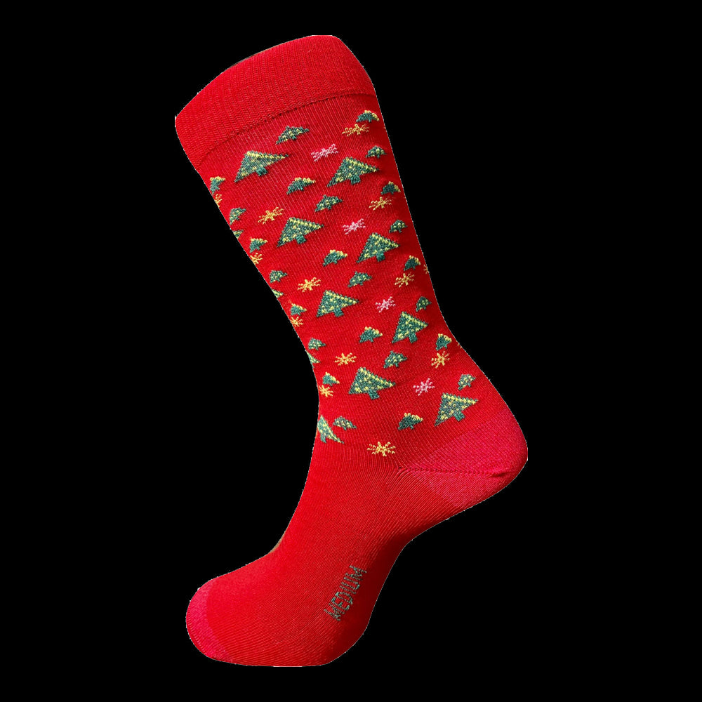 Christmas Alpaca Socks#colour_red