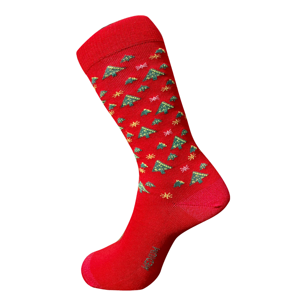 Christmas Alpaca Socks#colour_red