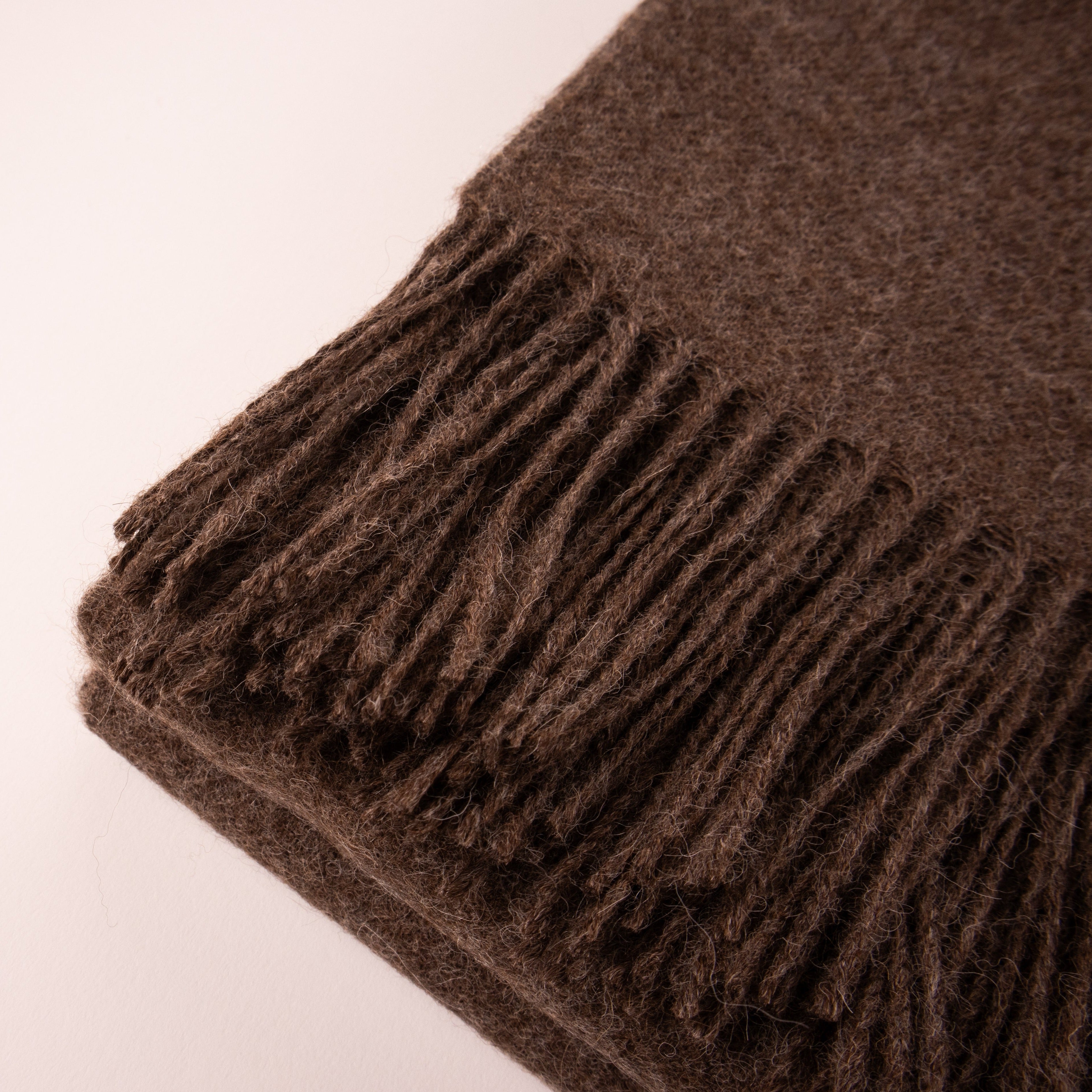 sustainable alpaca winter scarf australia #colour_chestnut