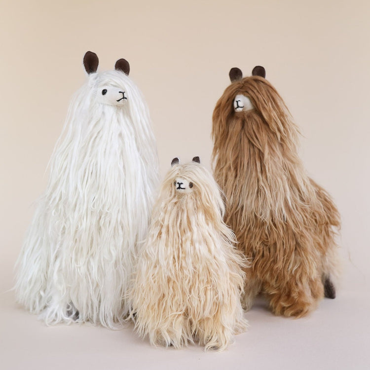 soft alpaca toys for baby nursery#colour_brown