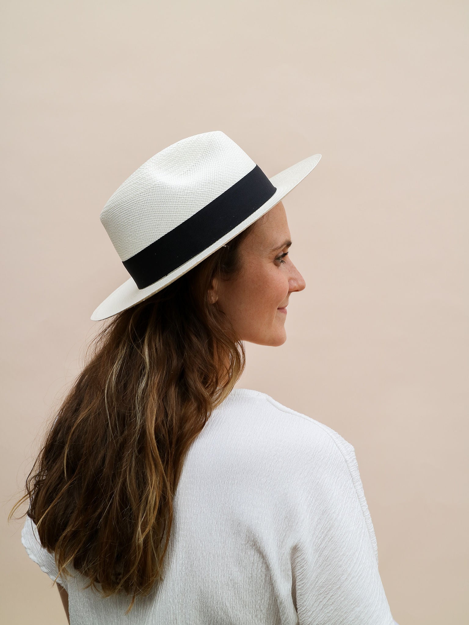 classic short brim panama hat