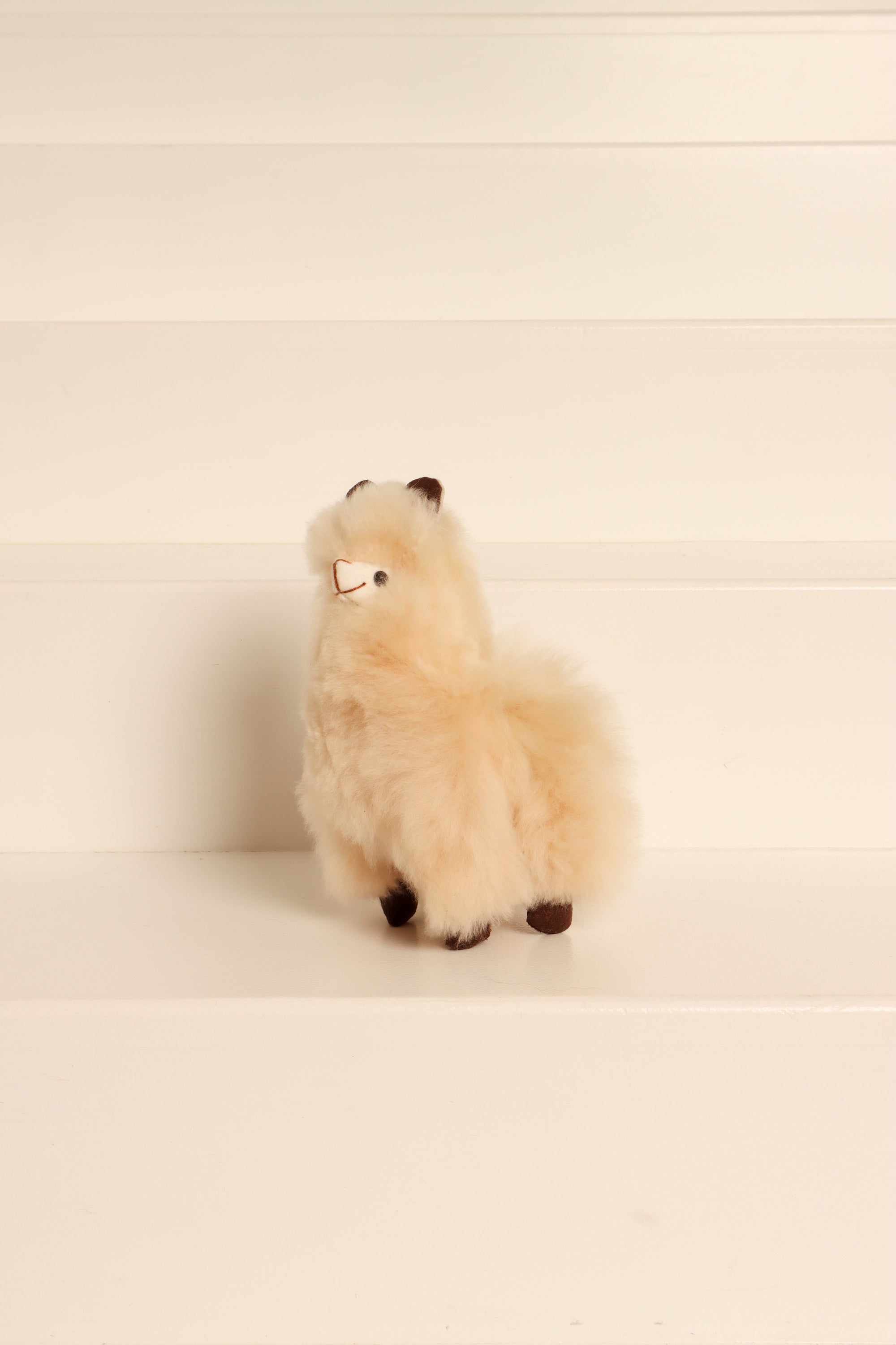 Mini Alpaca Fleece Toy Beige #colour_beige