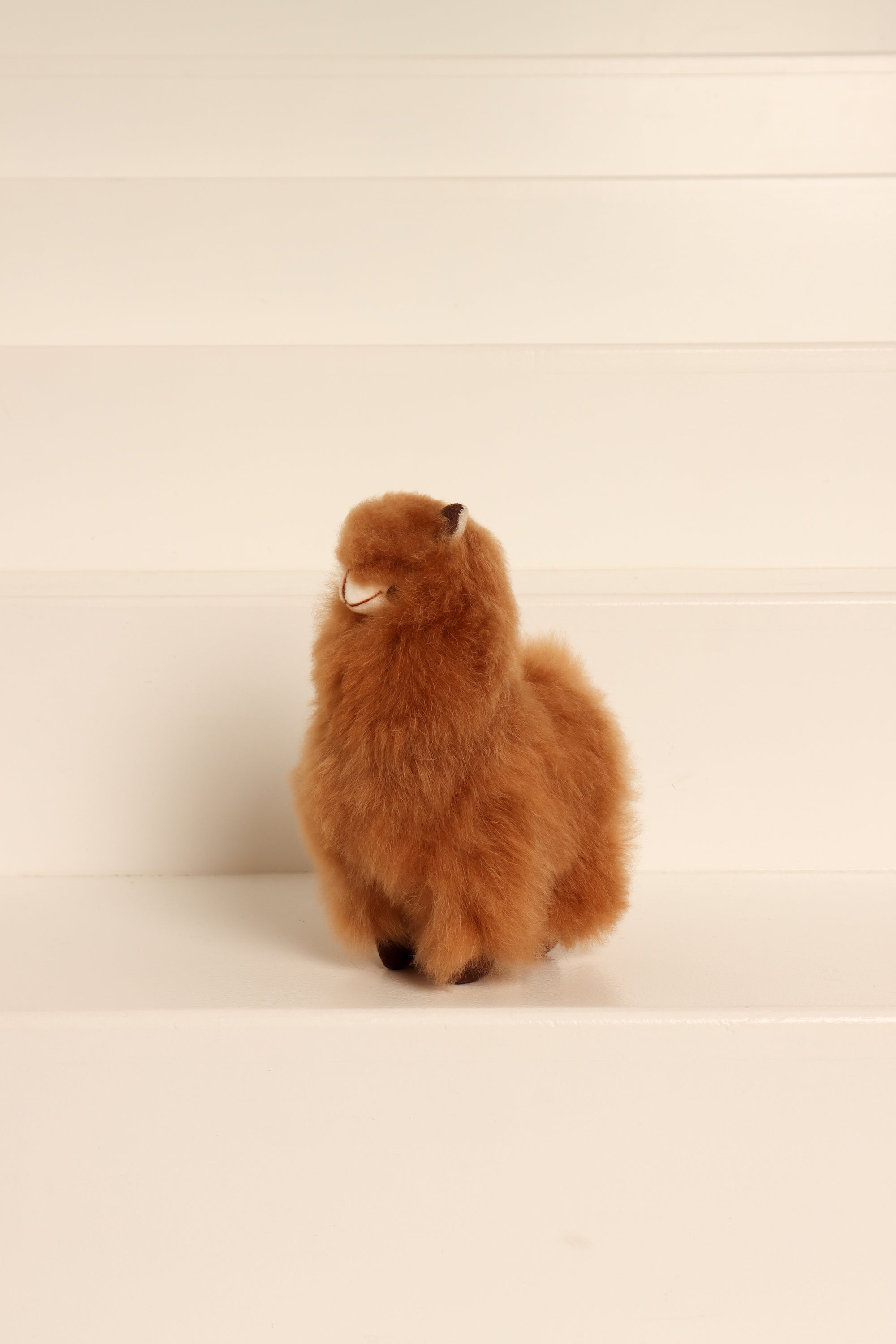 Mini Alpaca Plush Toy Brown 