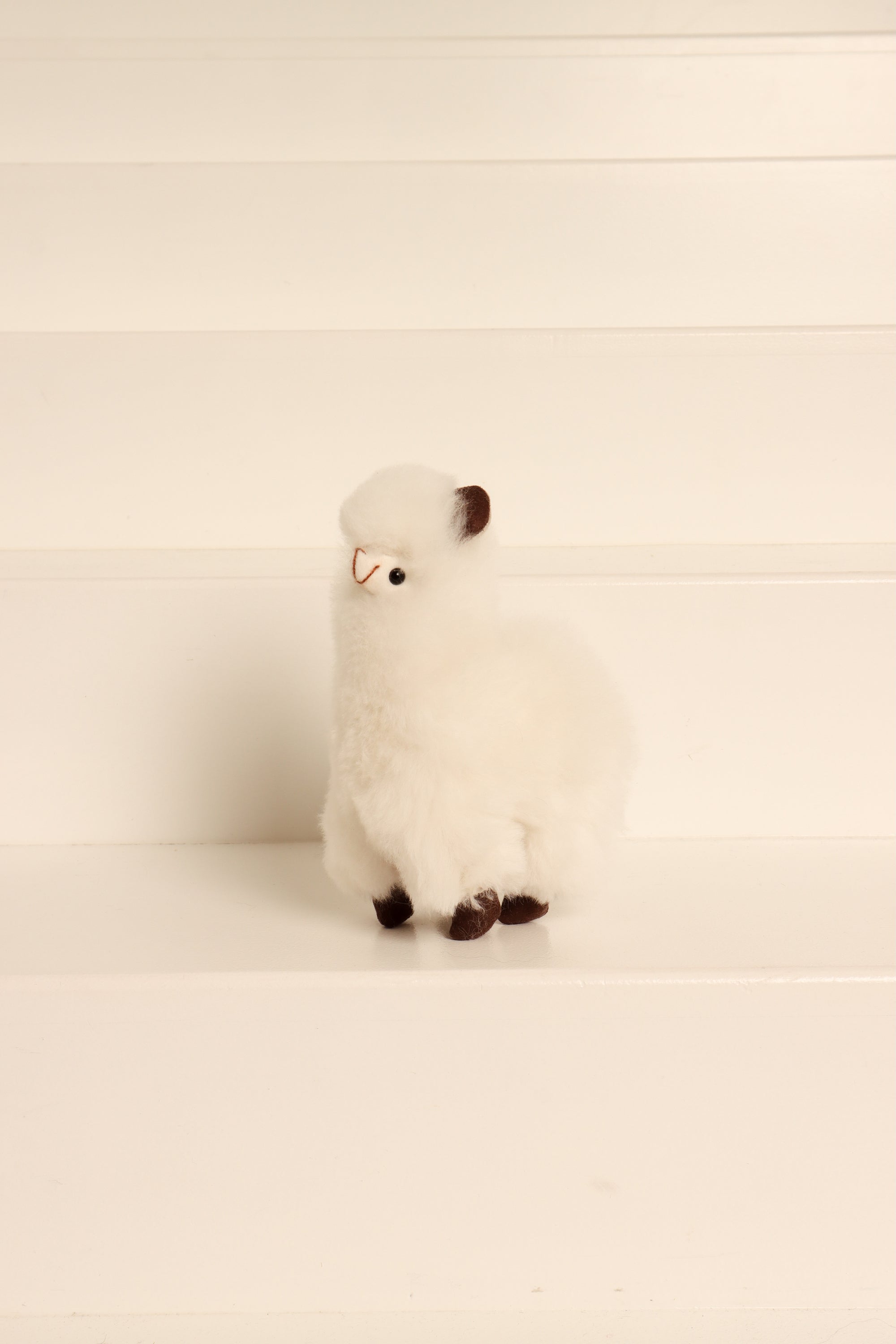Mini Alpaca Plush Toy White #colour_white
