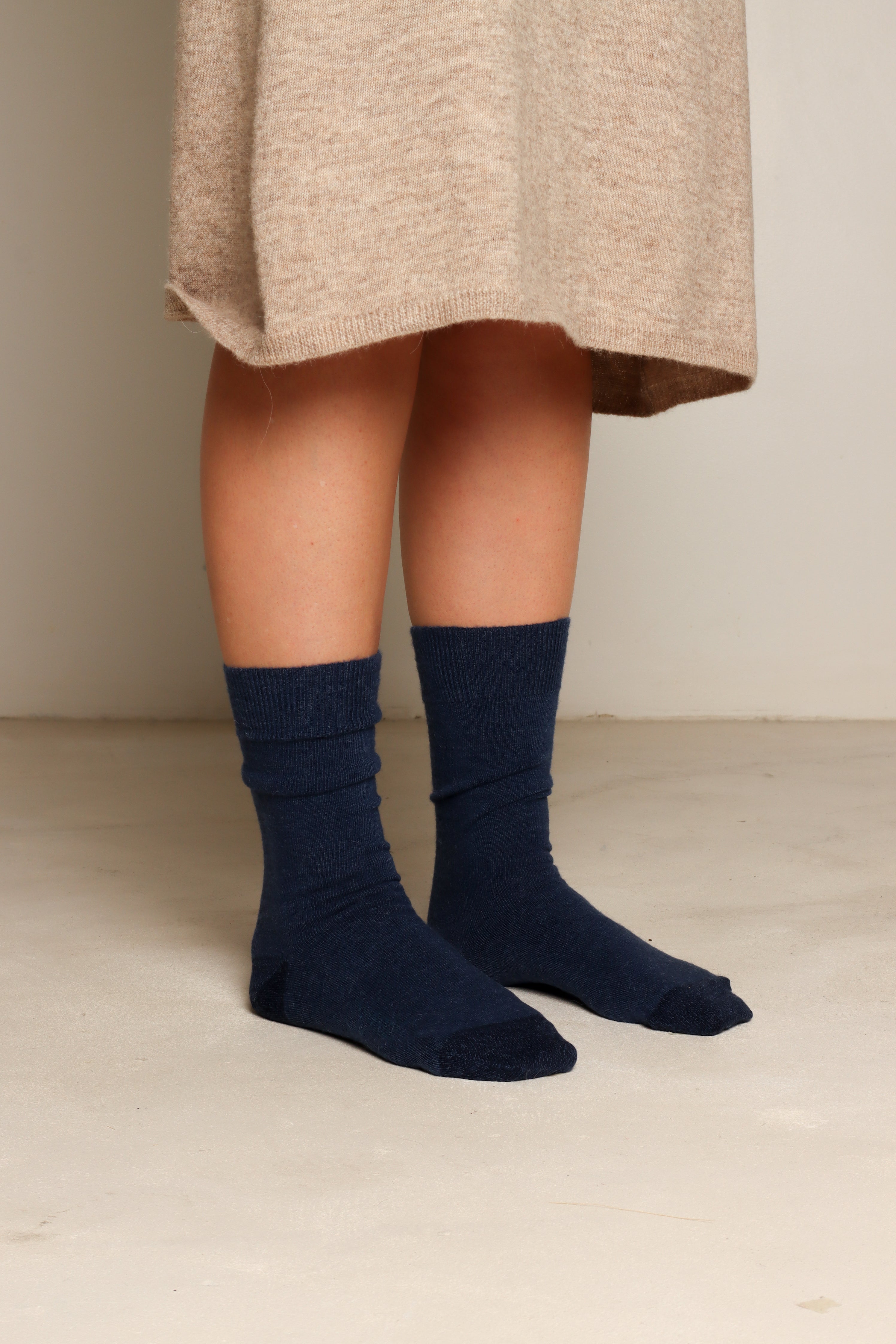 Thin Blue Alpaca Socks#colour_denim