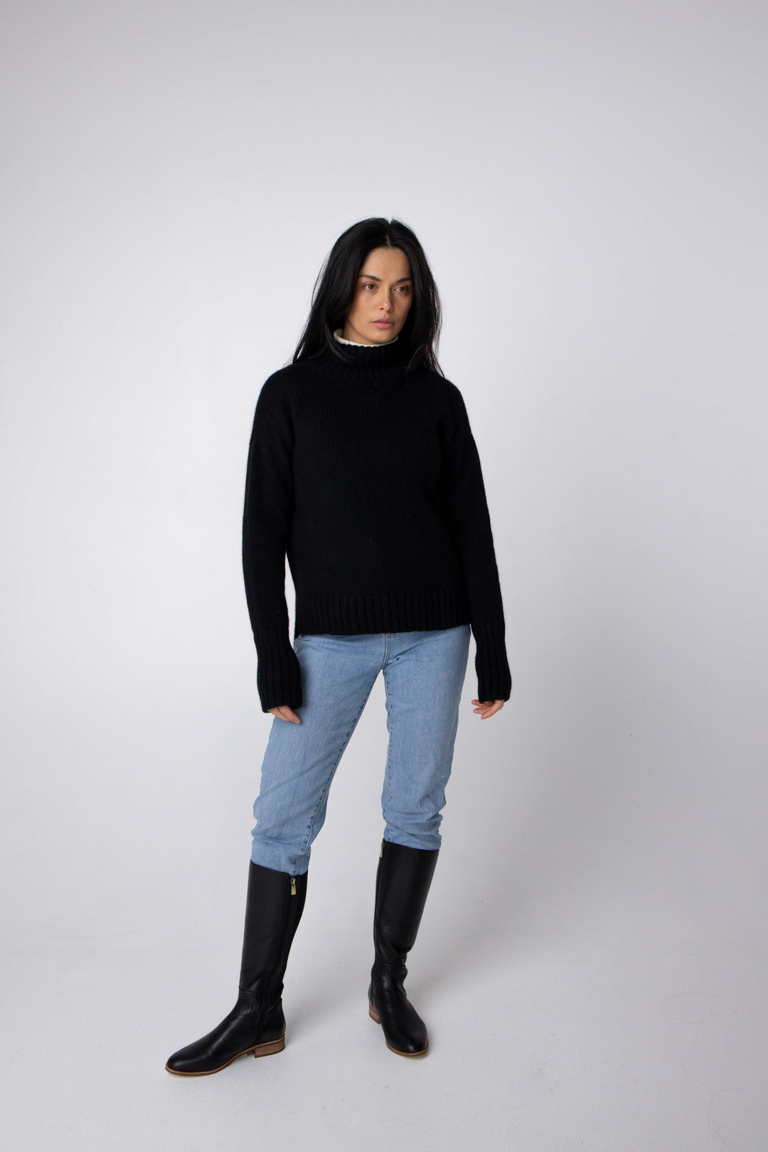 black alpaca turtleneck jumpers in australia#colour_black