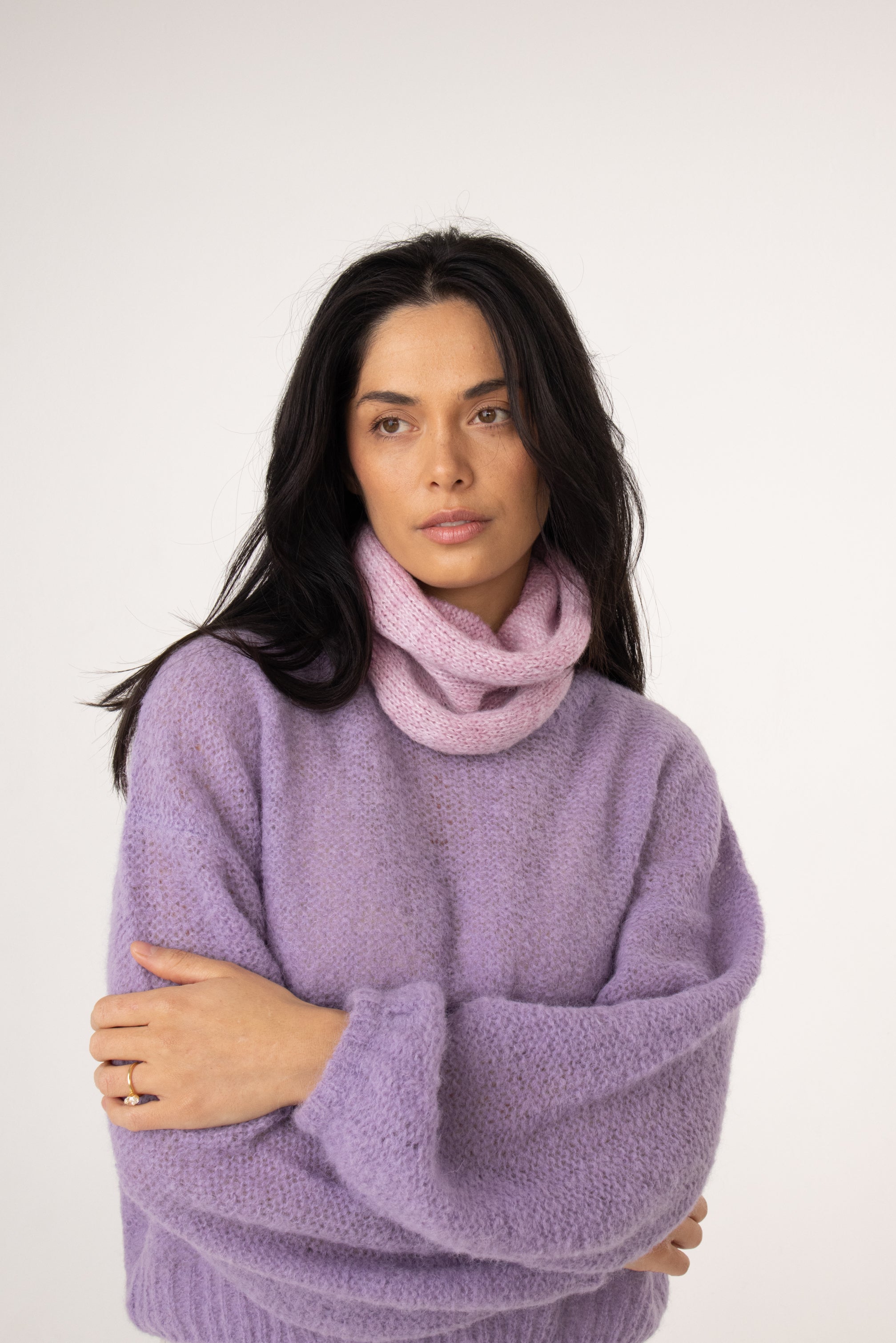 buy alpaca infinity scarf#colour_blush