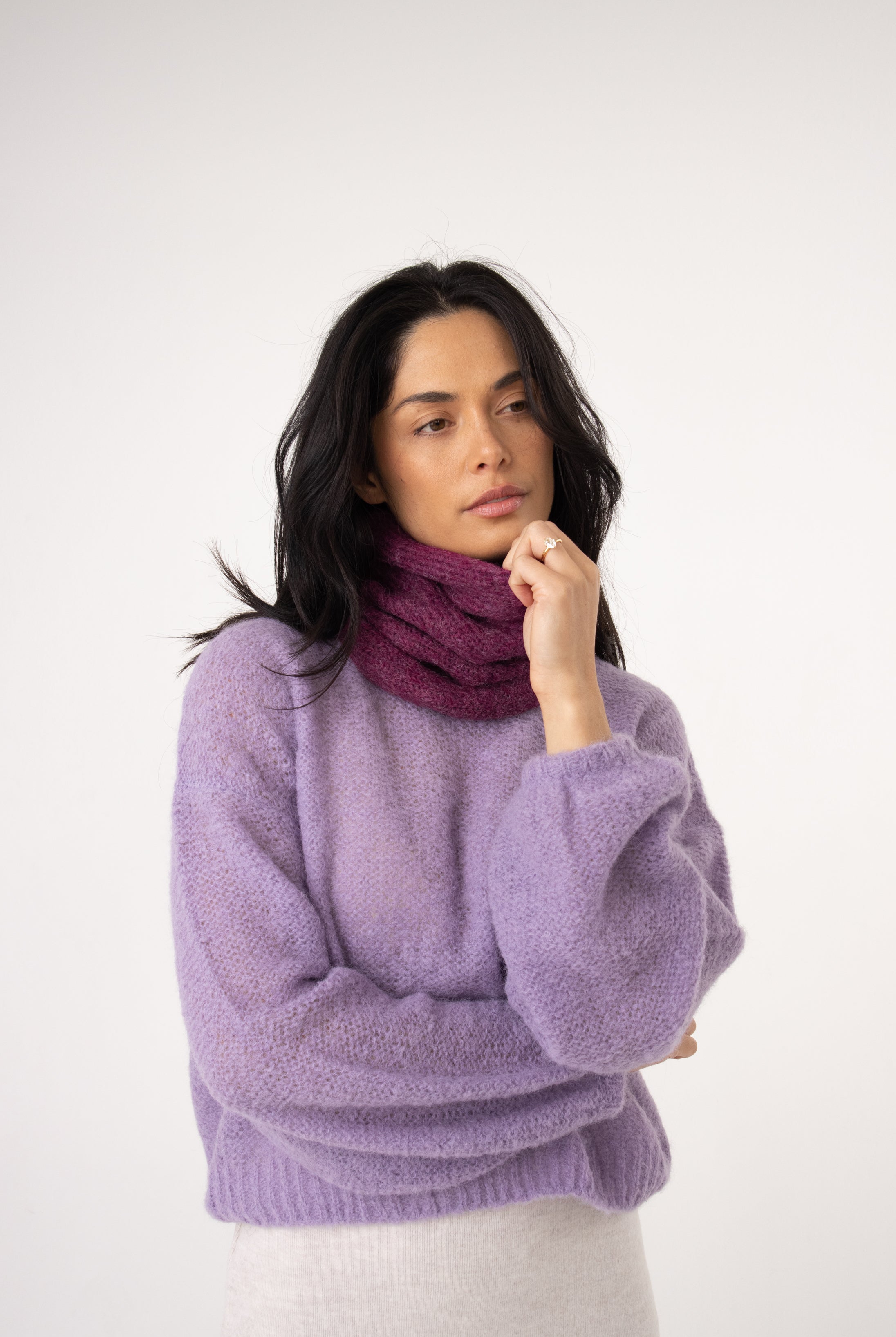 buy alpaca snood scarf australia#colour_vino