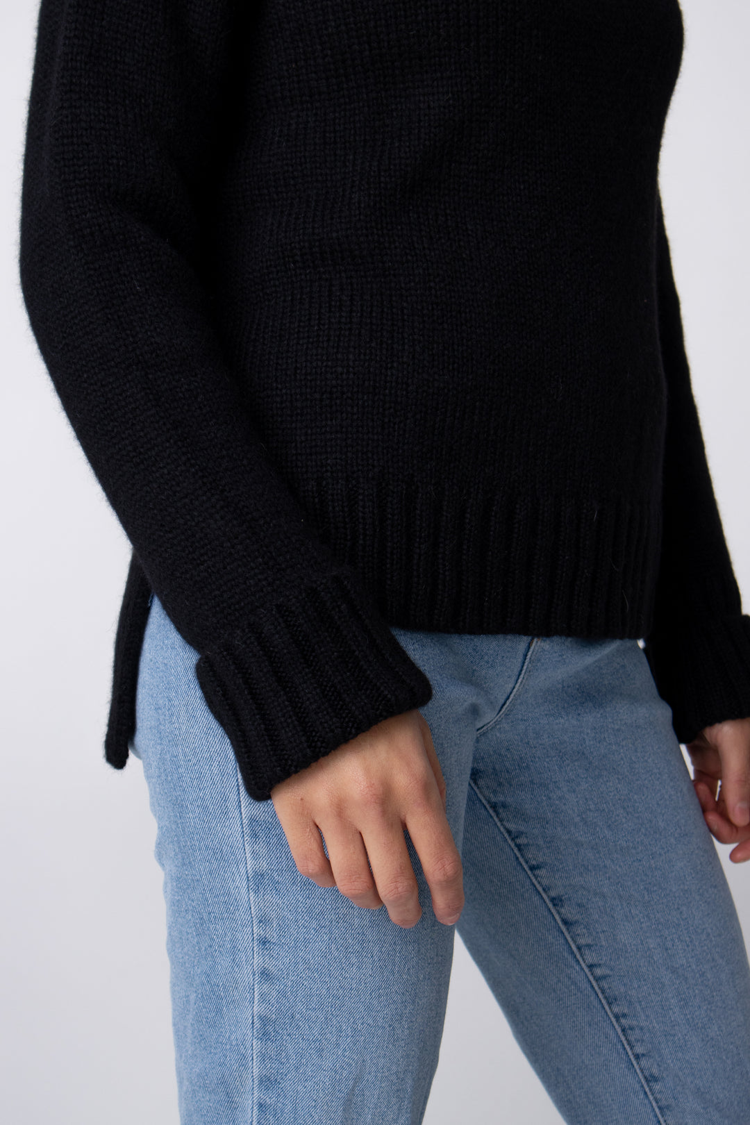 buy black turtleneck alpaca jumper in australia#colour_black