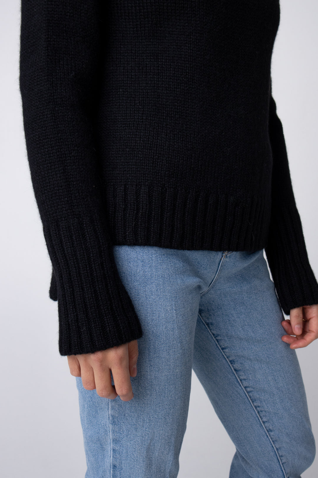 buy black turtleneck alpaca jumper in melbourne#colour_black