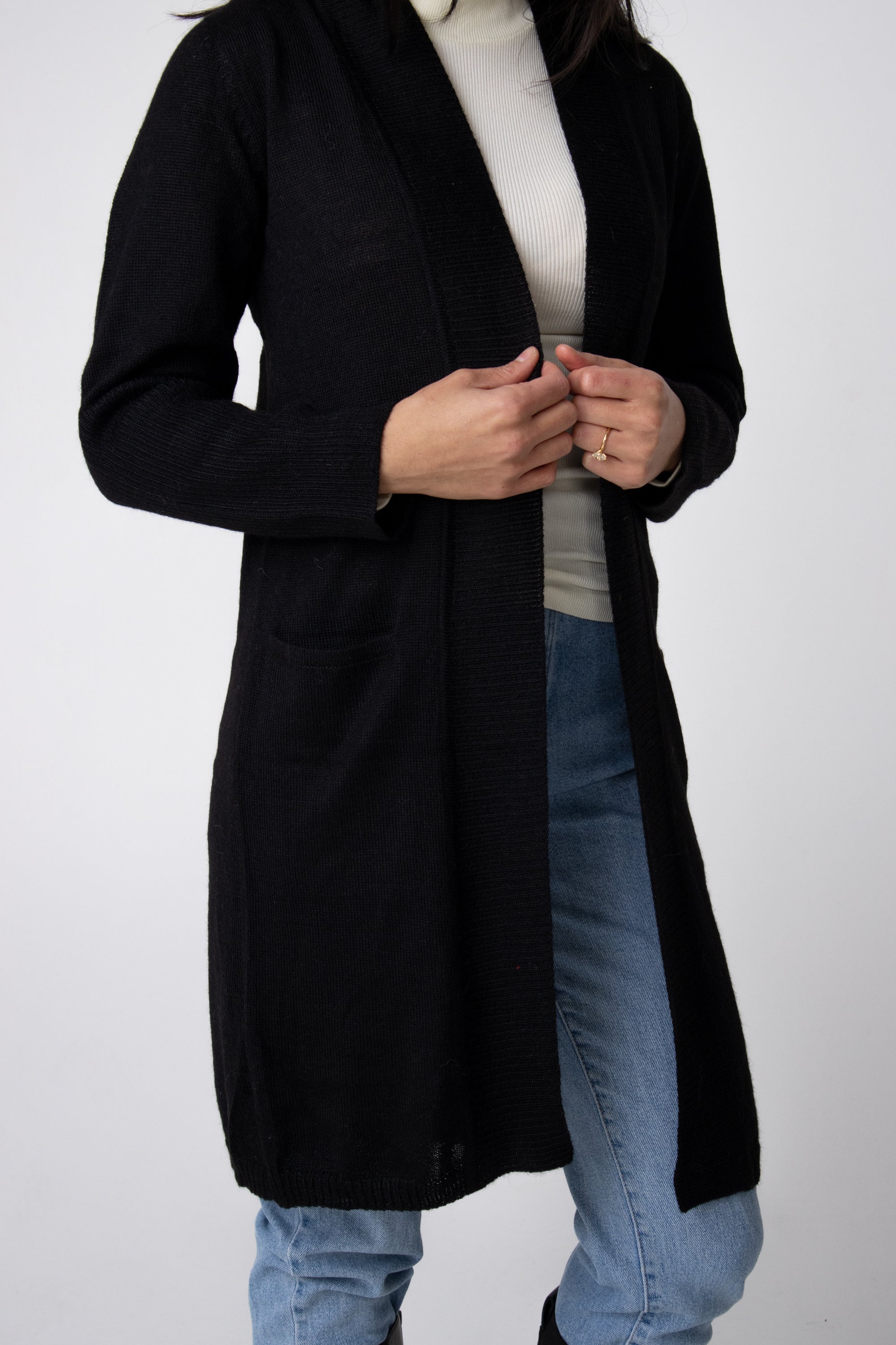 buy long black alpaca cardigans in melbourne