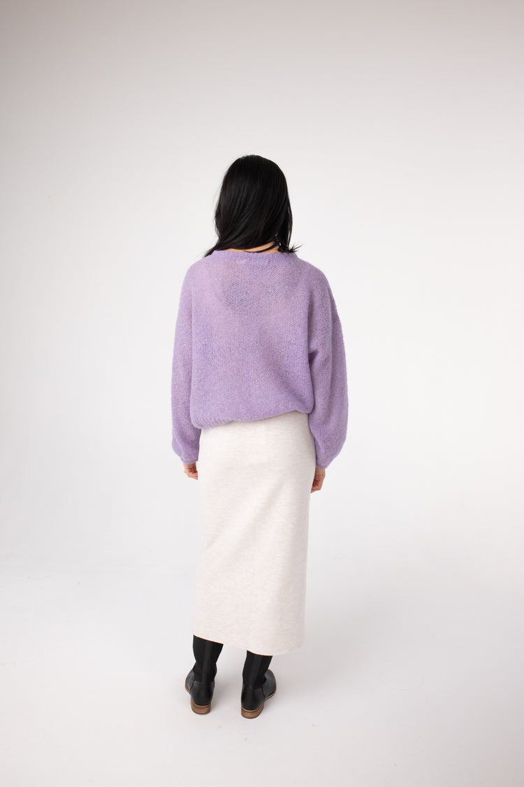 buy natural fibre cropped jumper lilac#colour_lilac