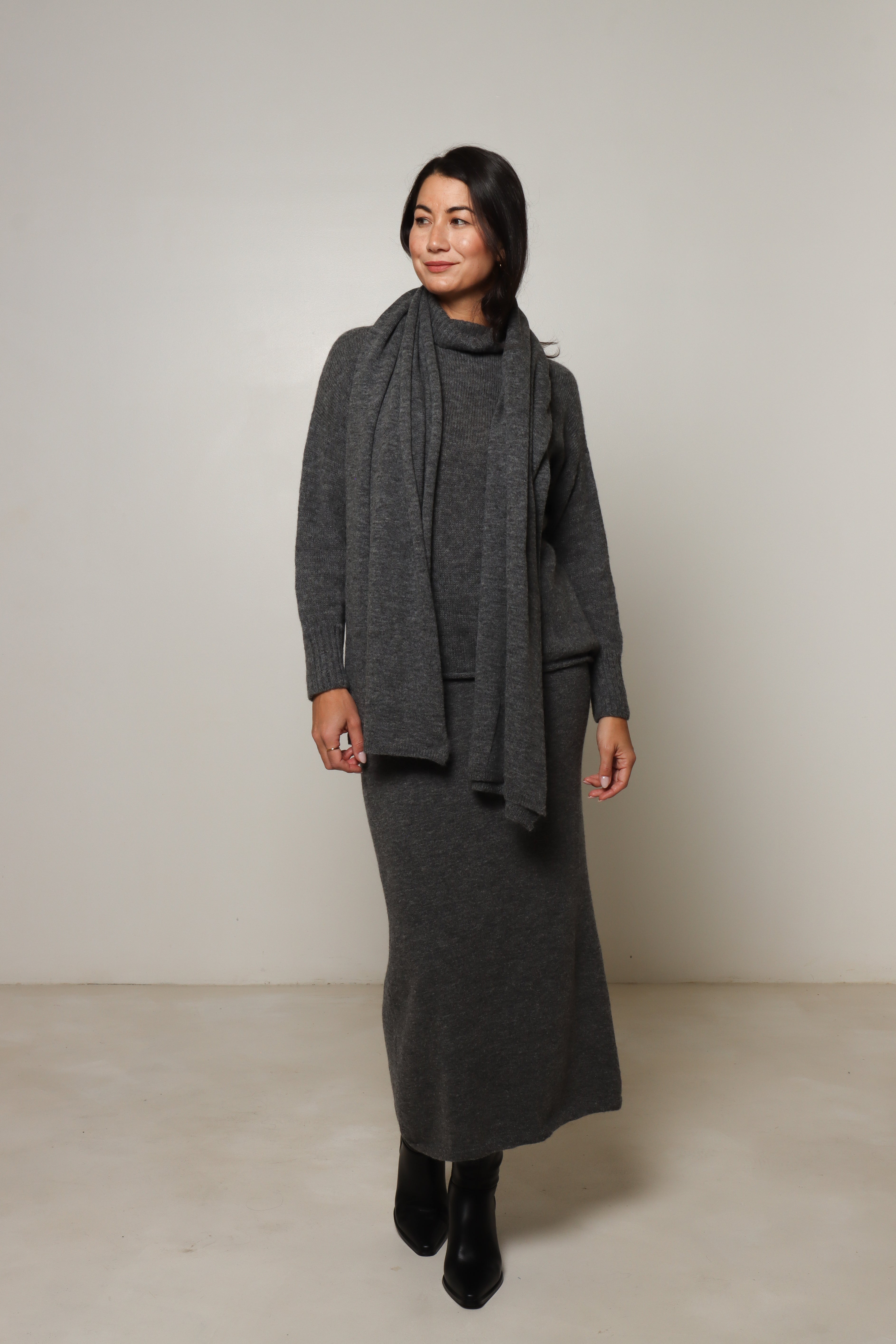 【NKNIT】 alpaca sheer KNIT skirt Alpaca Knit Skirt – La Sierra