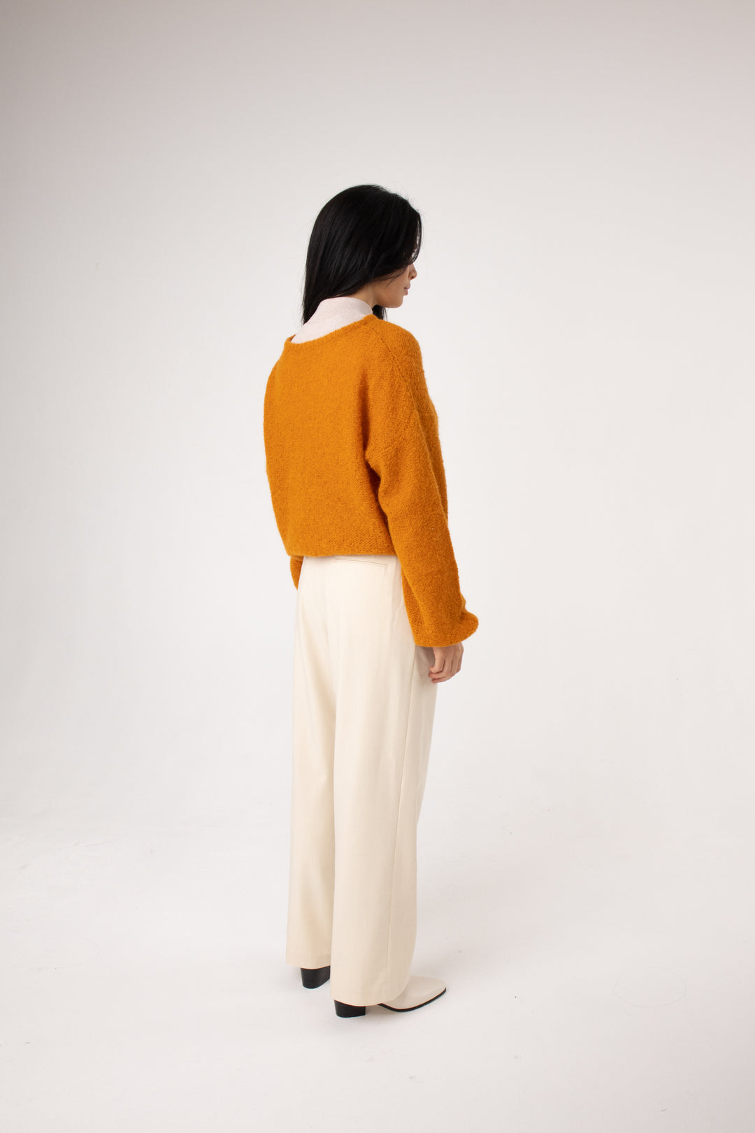 buy vibrant orange natural fibre crop jumper in australia#colour_oxide-orange