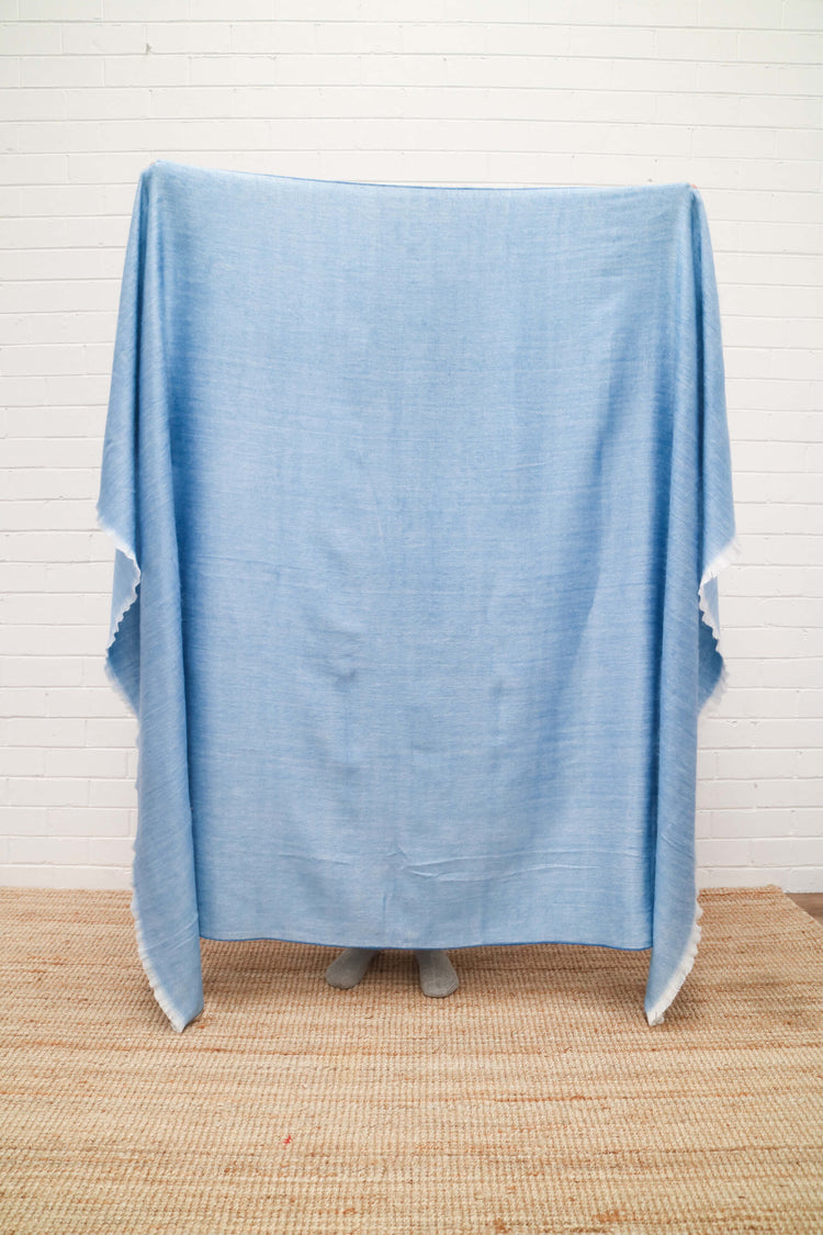 cornflower blue throw for bed #colour_cornflower