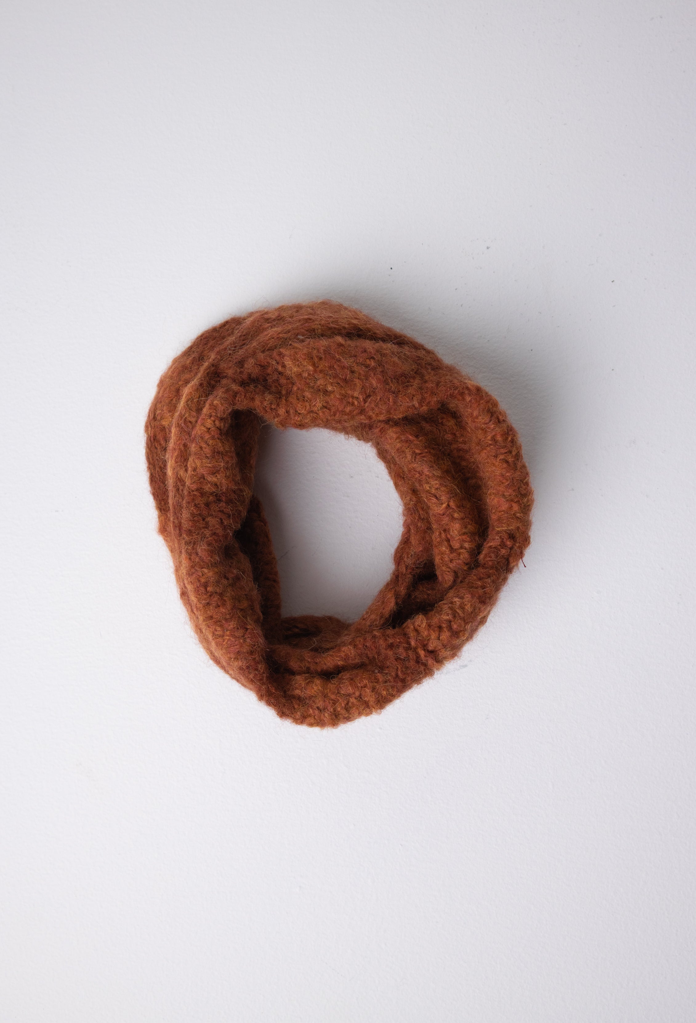 cowl scarf natural fibre#colour_terracotta