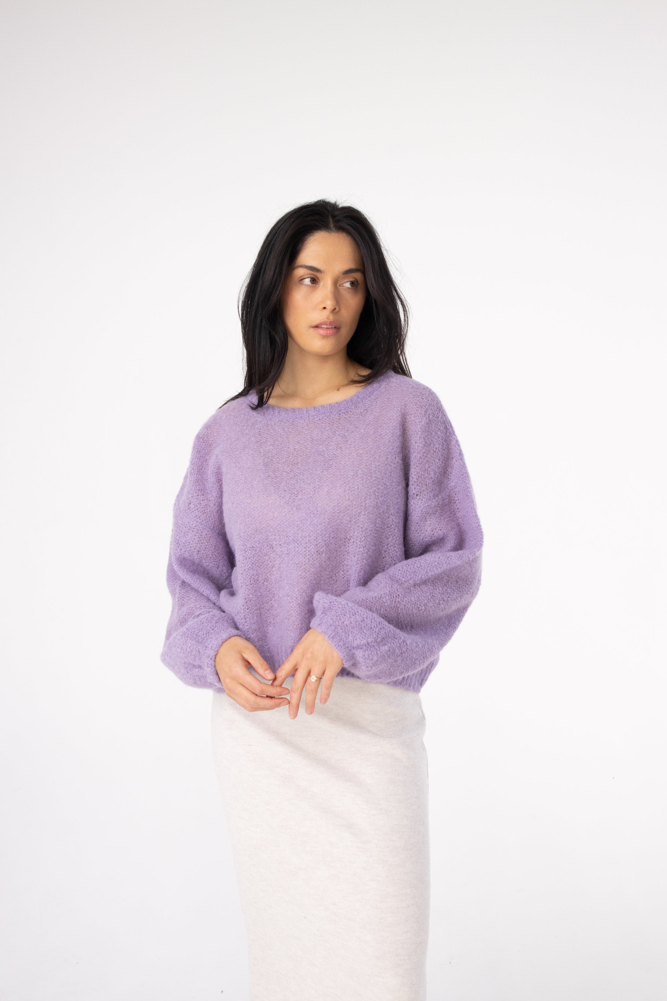 cropped alpaca sweater in lilac#colour_lilac