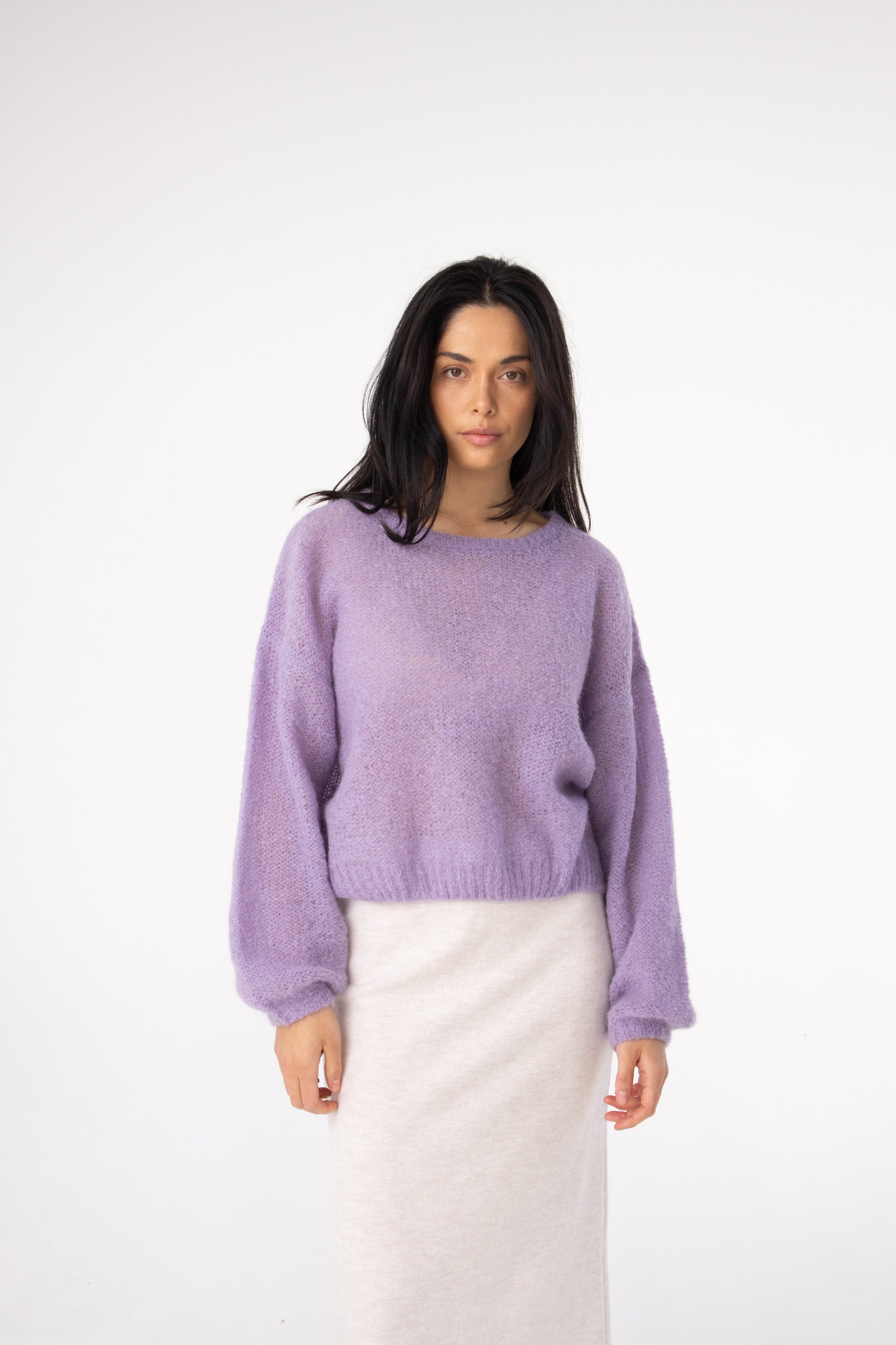 cropped alpaca sweaters in melbourne#colour_lilac