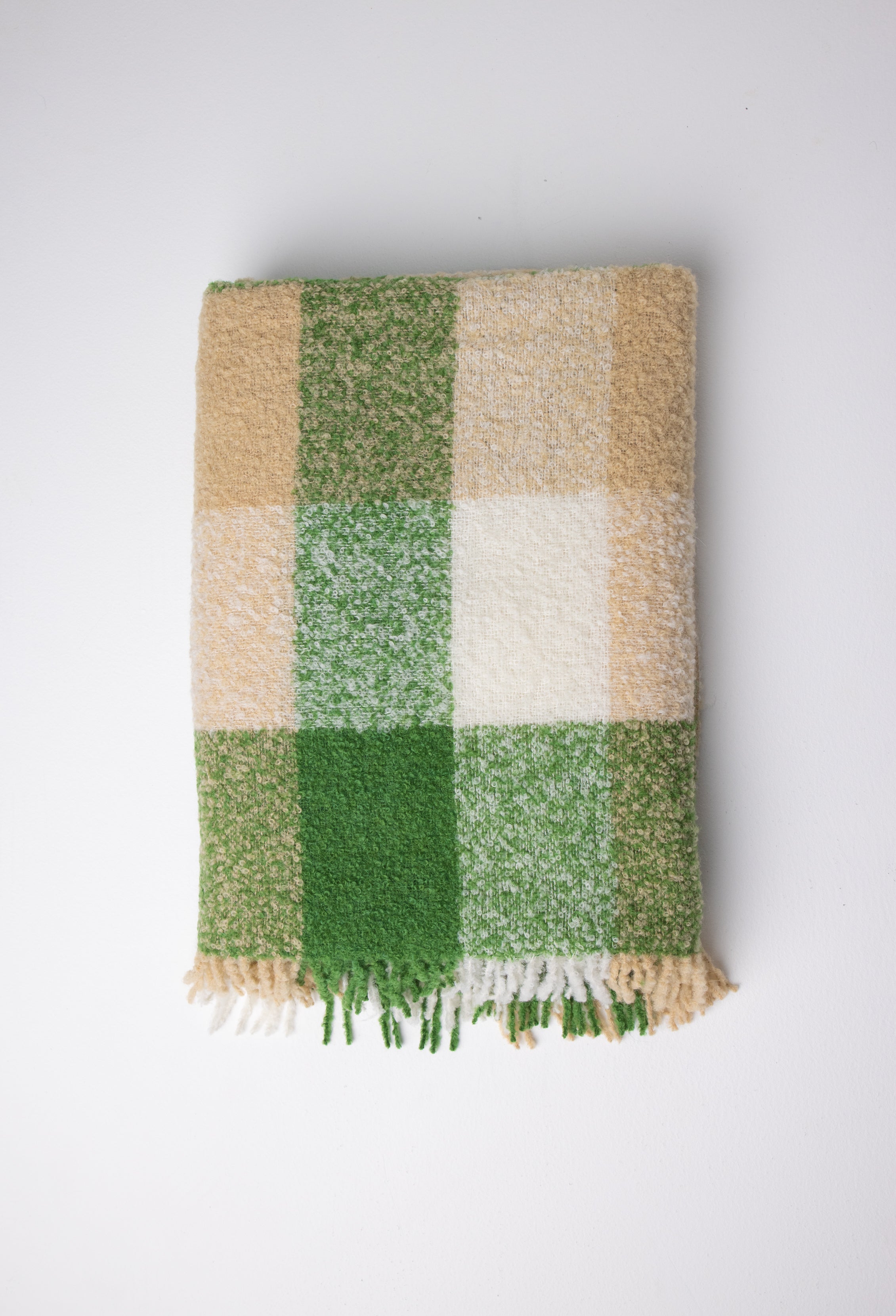 green check throw alpaca wool#colour_in-the-woods