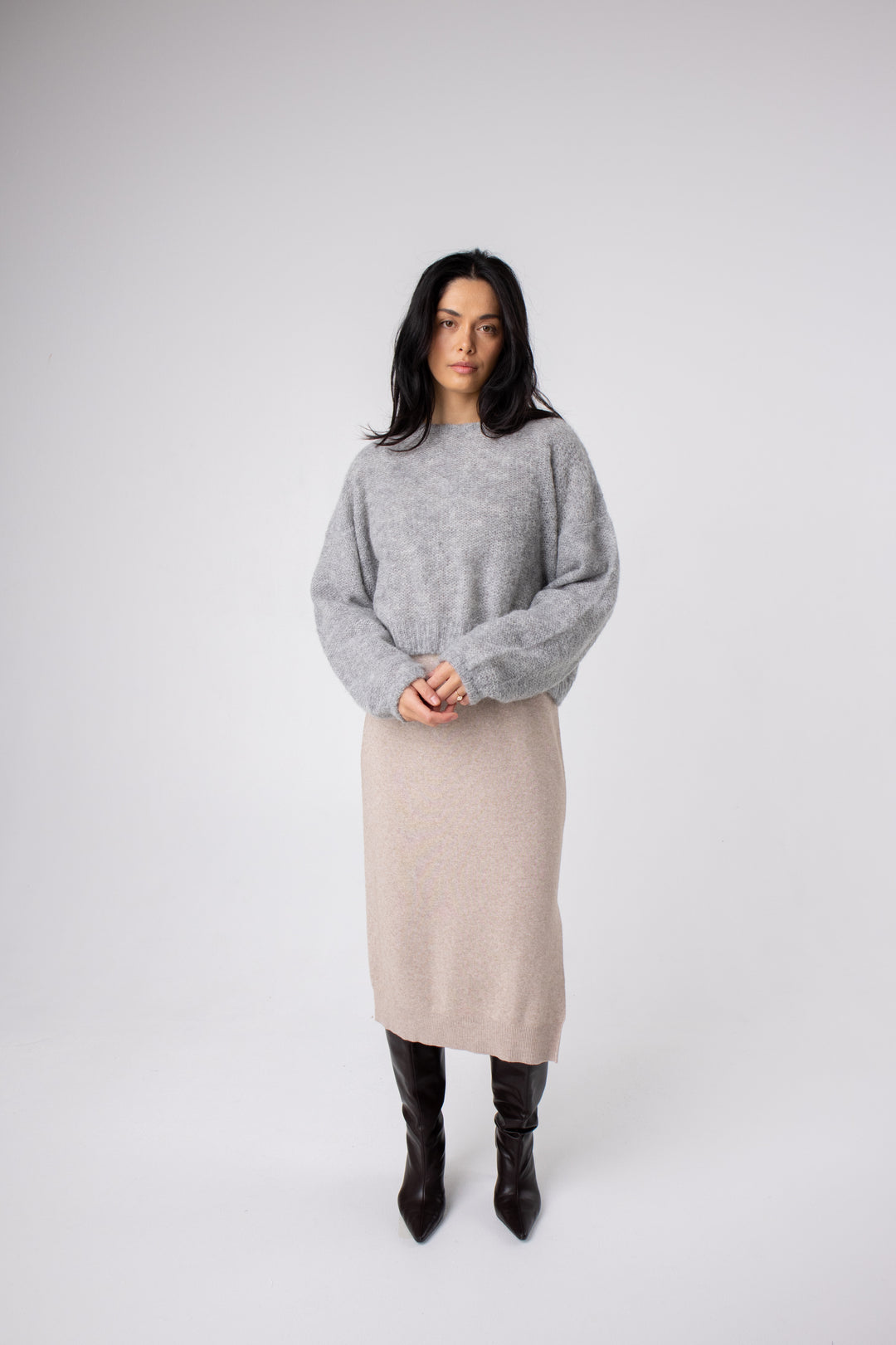 grey crop natural fibre jumper#colour_grey