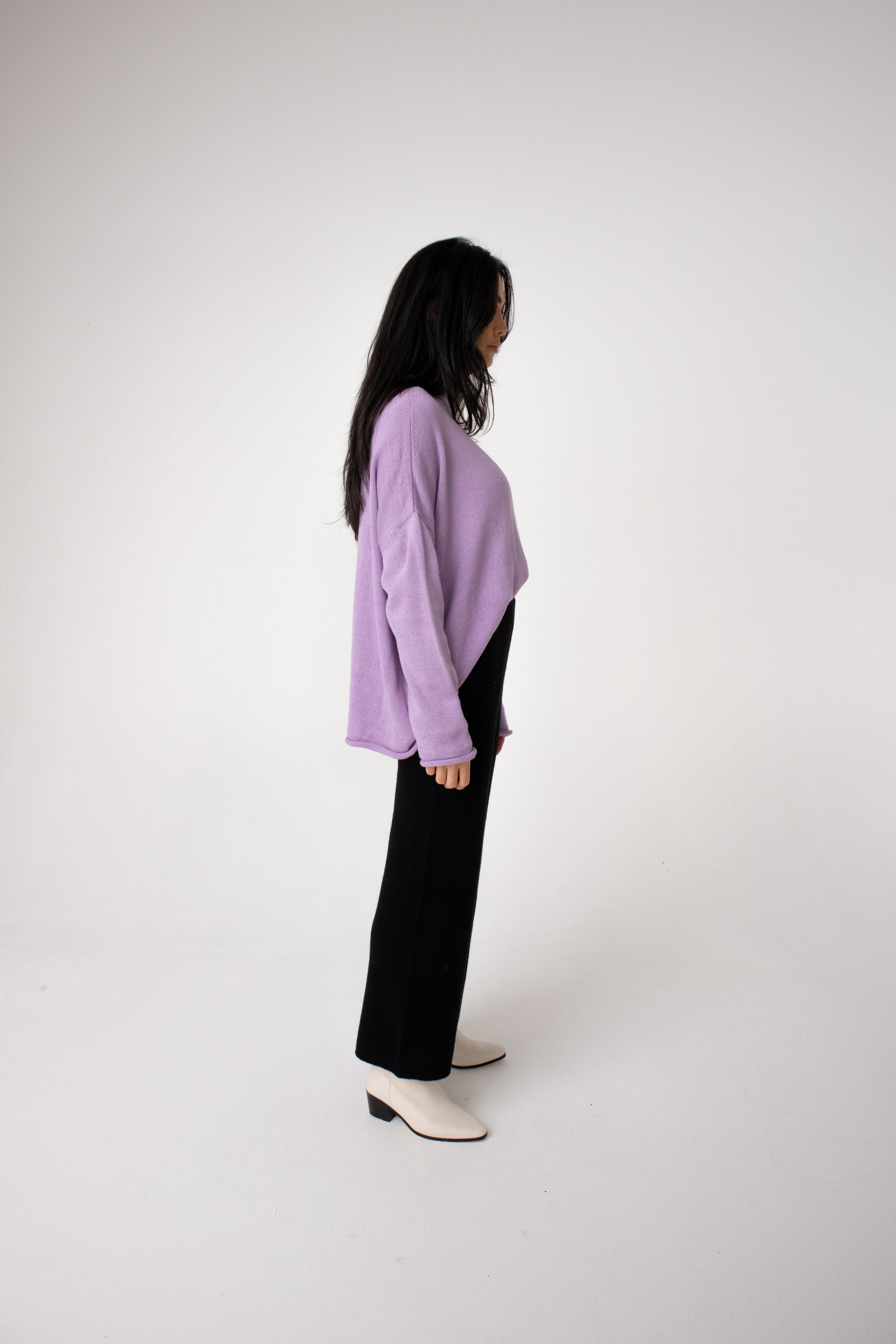 half neck winter alpaca jumper