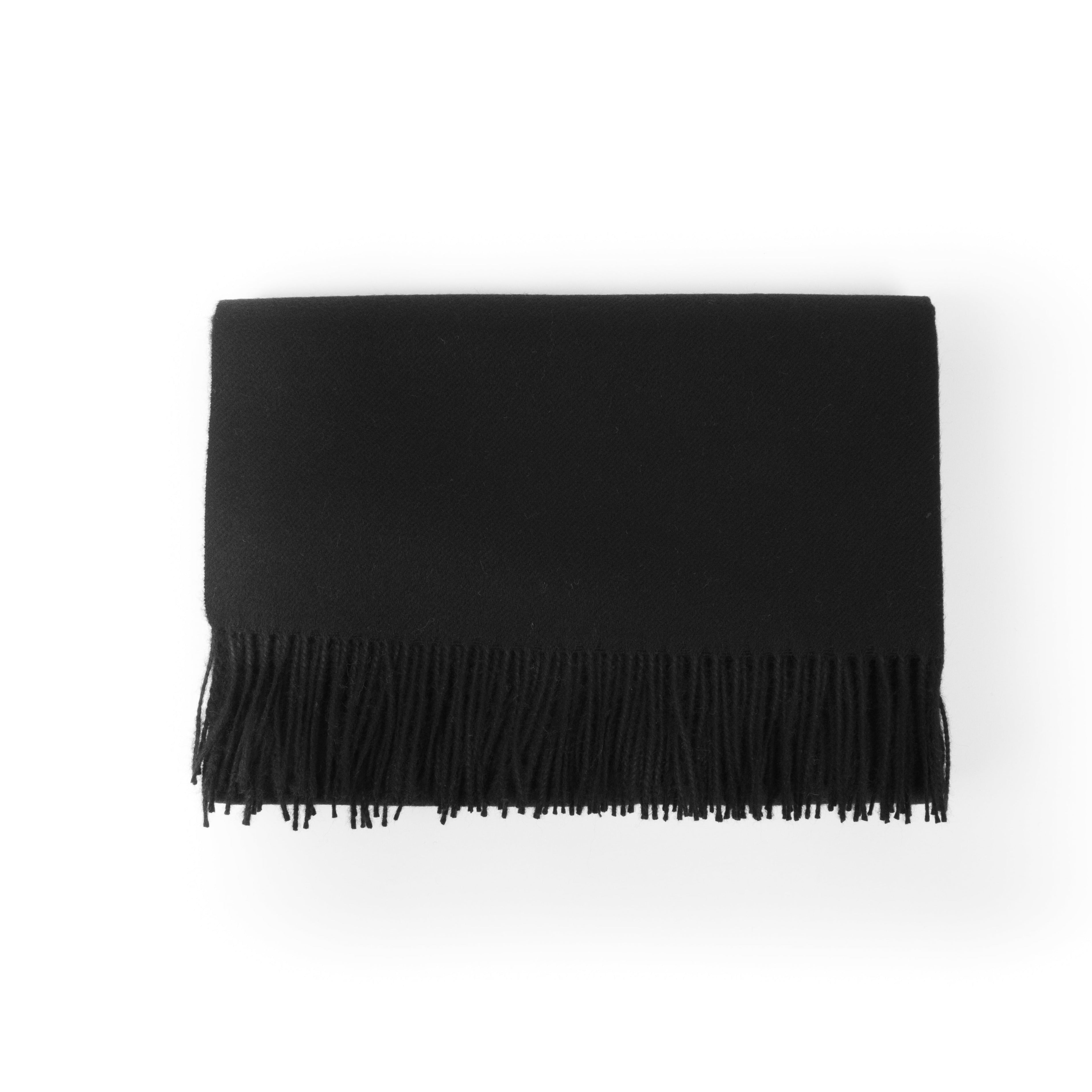 large black alpaca scarf#colour_black