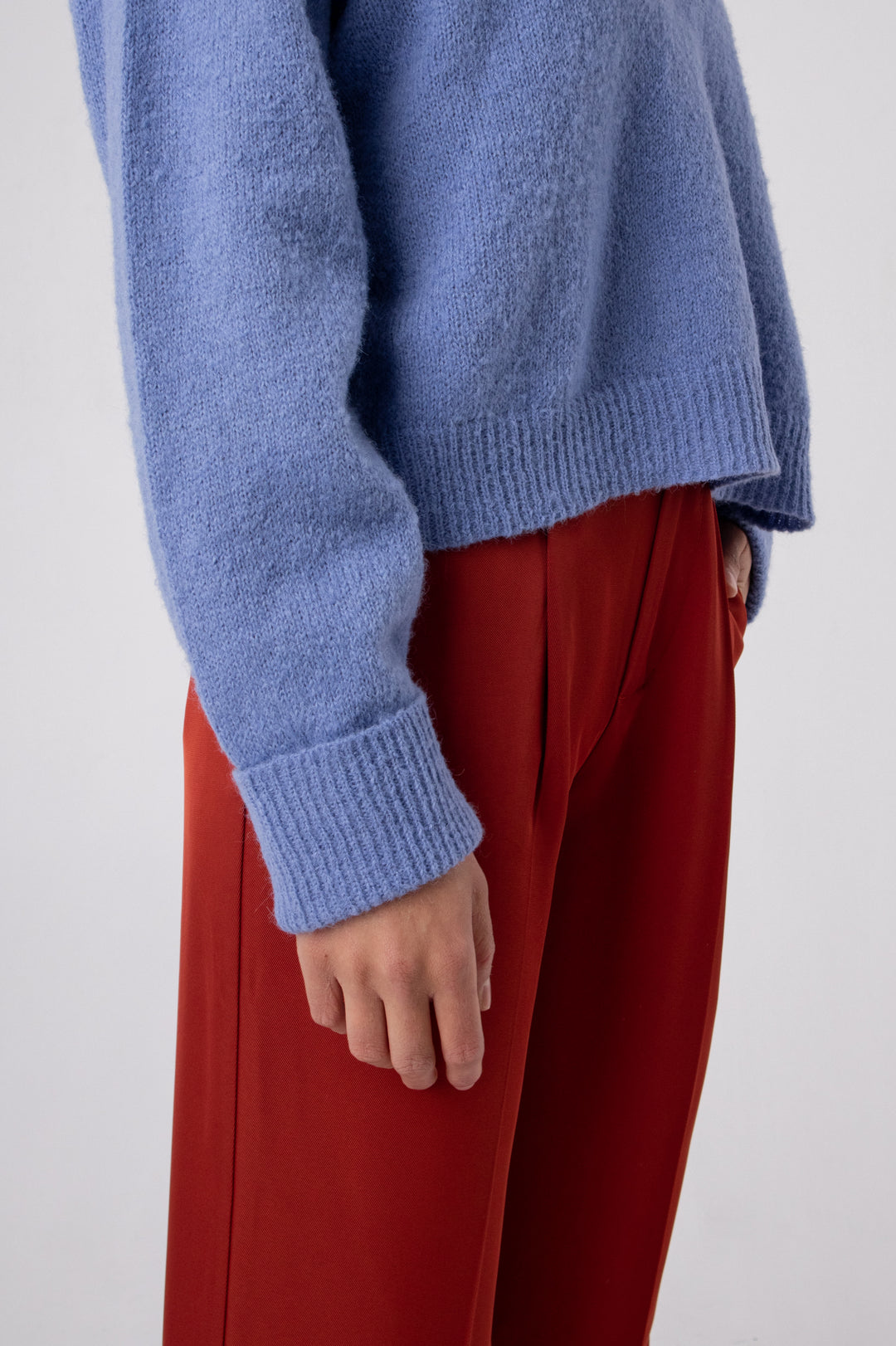 locally made alpaca jumper#colour_cornflower