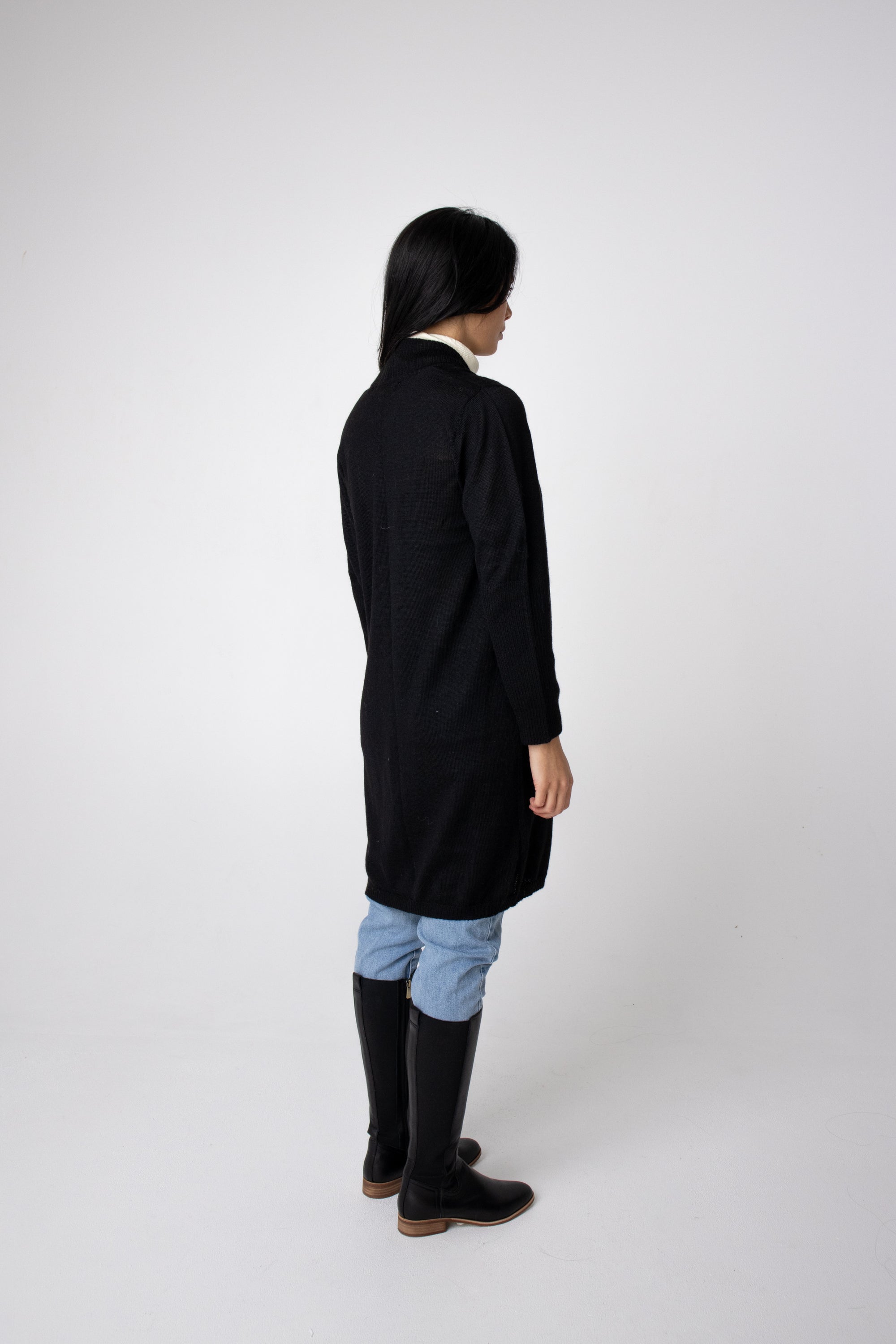 long lightweight natural fibre cardigans
