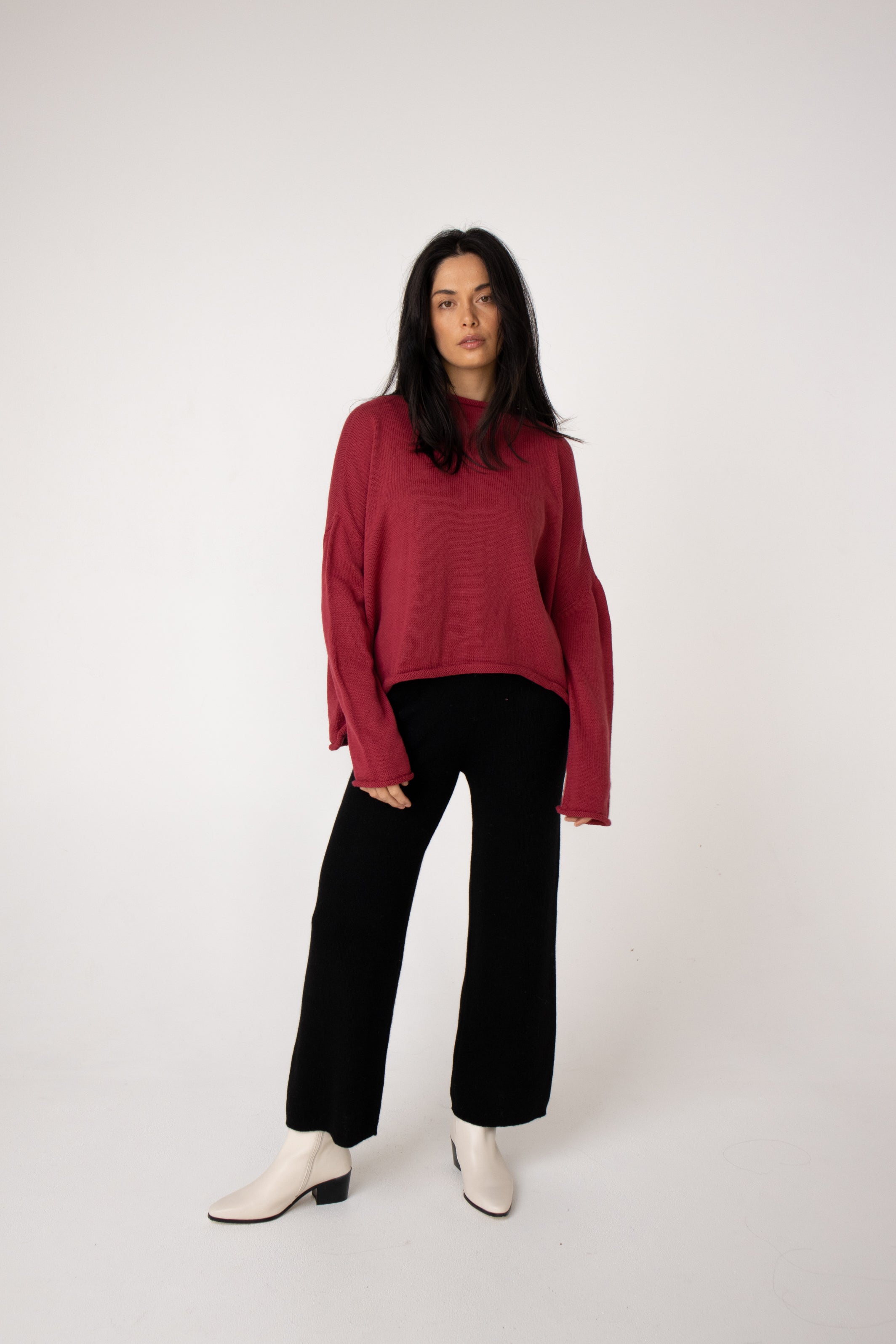 magenta alpaca jumper#colour_sangria