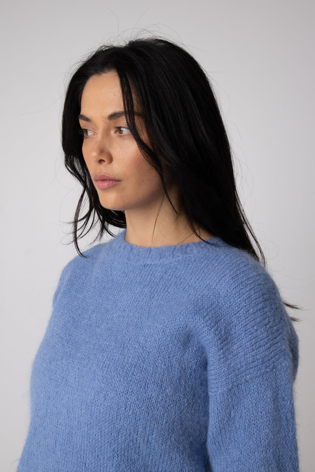 suri alpaca jumper for winter#colour_powder-blue