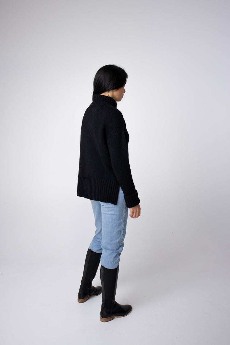 turtleneck black alpaca jumper#colour_black