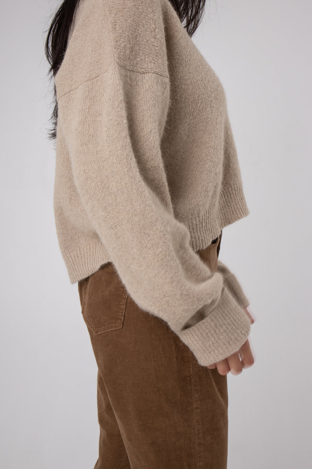 v neck alpaca jumper australia#colour_beige