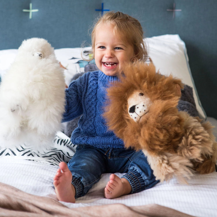 alpaca soft toy for the nursery#colour_white