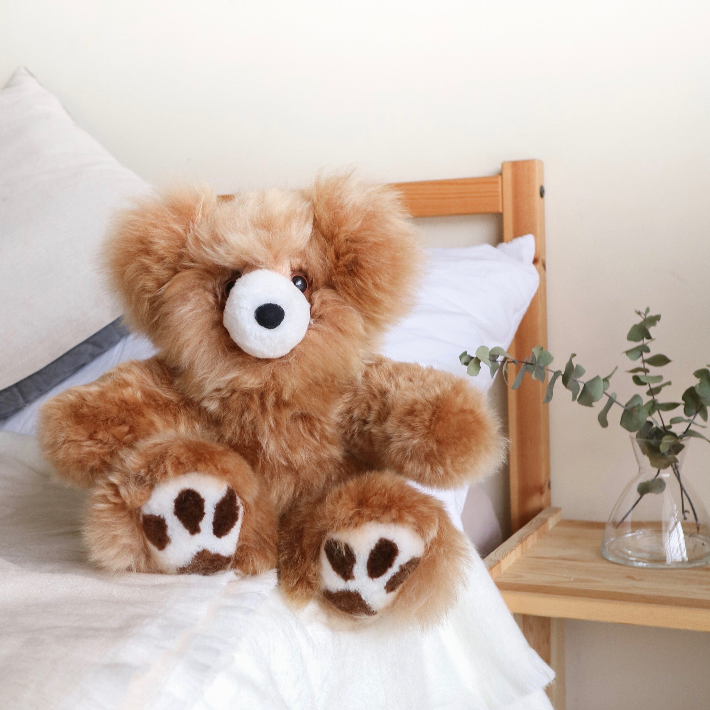 luxury teddy bear alpaca fur brown#colour_brown