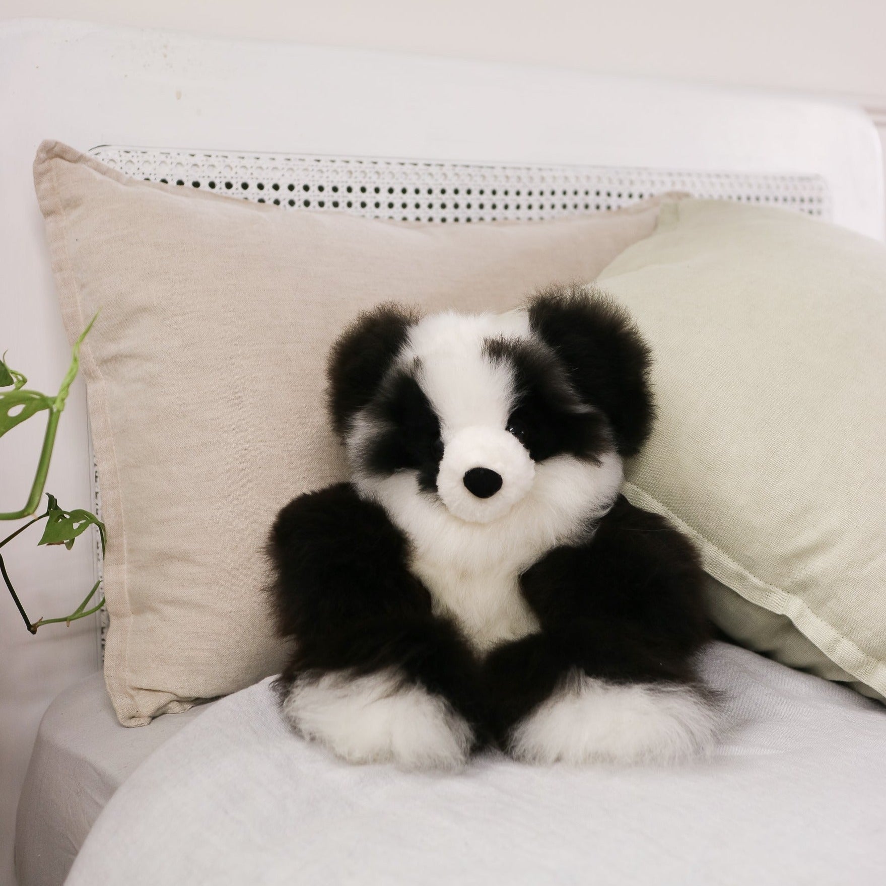 panda soft toy alpaca fleece