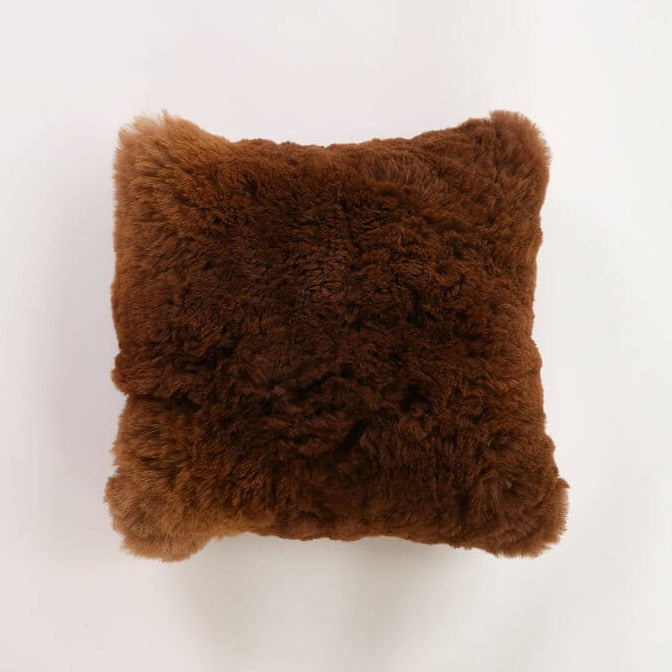 alpaca fleece cushion brown#colour_brown