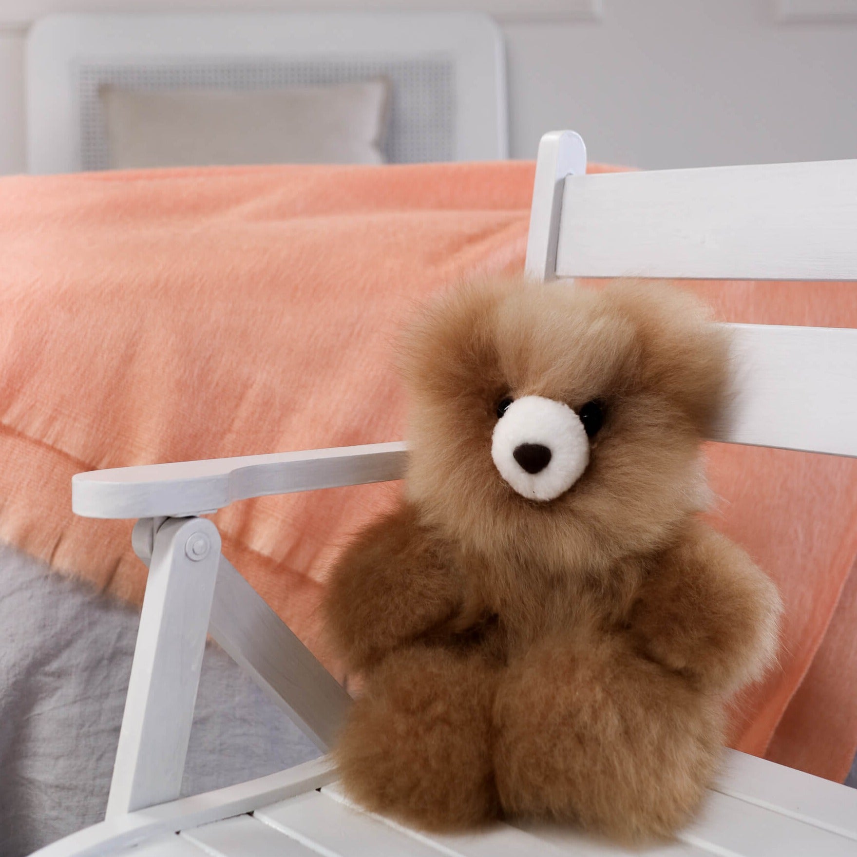 alpaca fleece teddy bear
